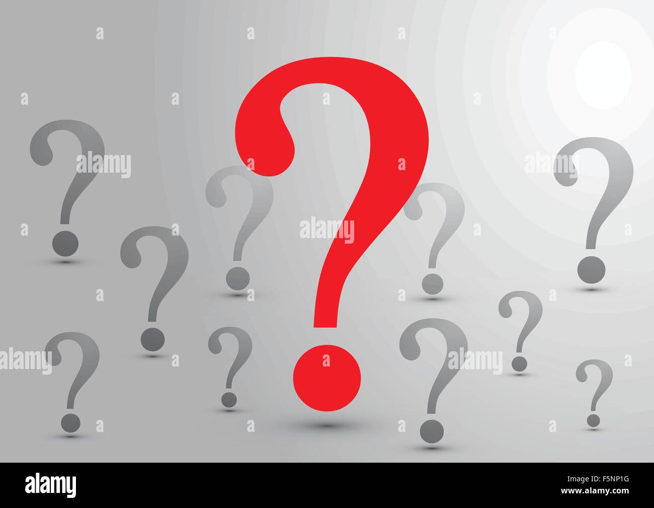 Abstract Question Mark Art