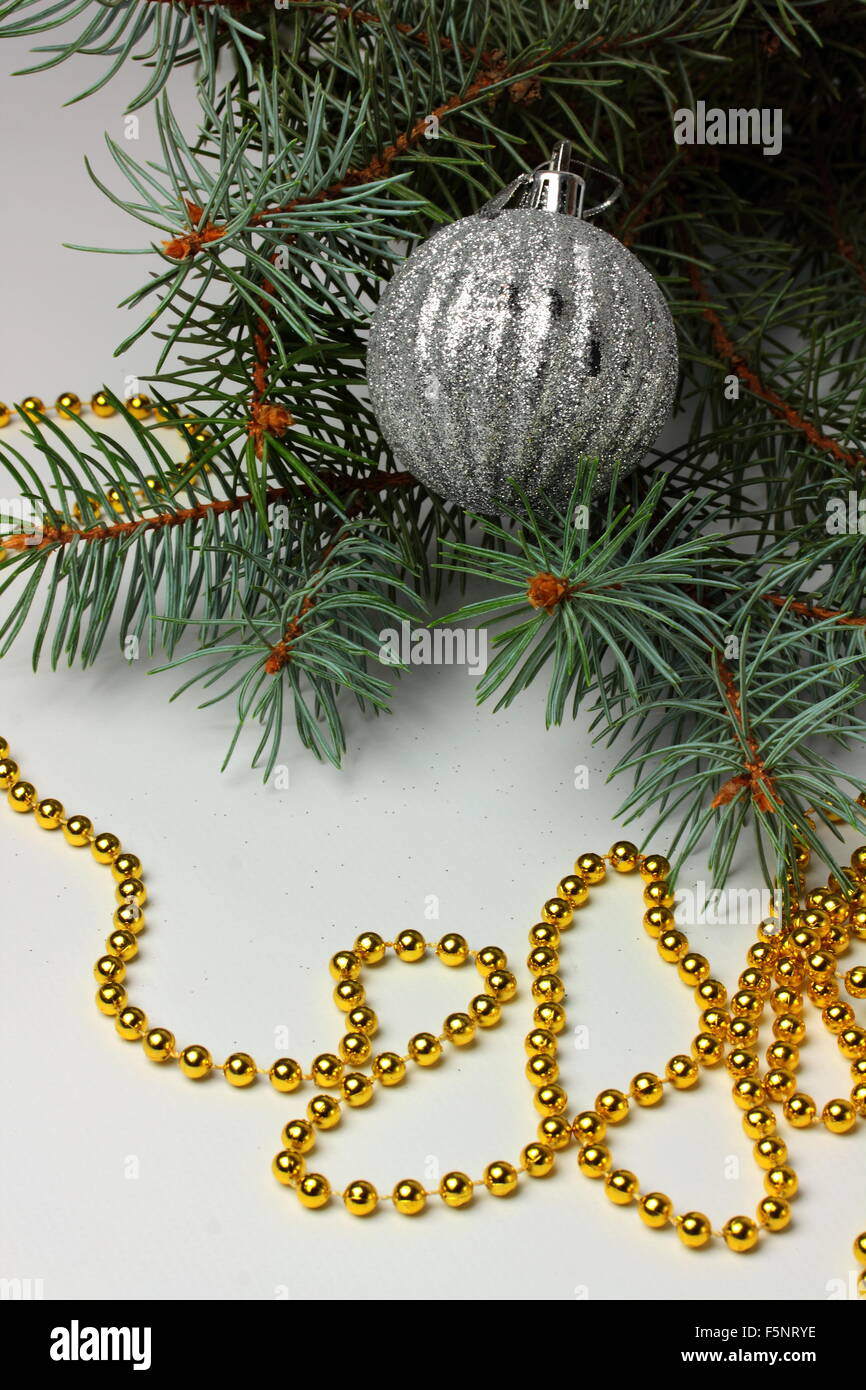 Christmas ball isolated on a white background Stock Photo - Alamy