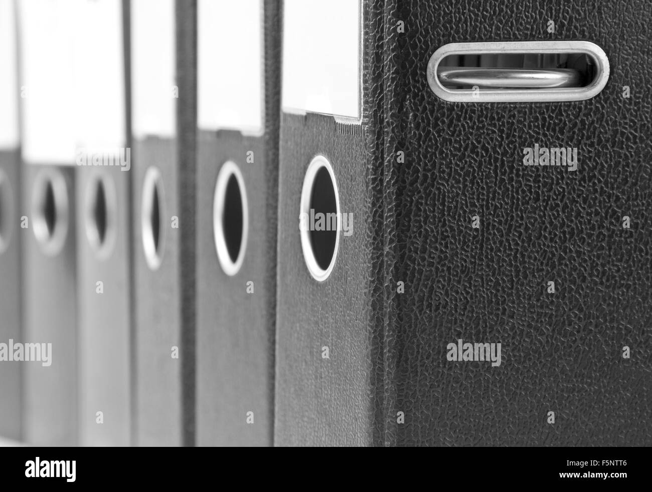 Row of binders Stock Photo Alamy