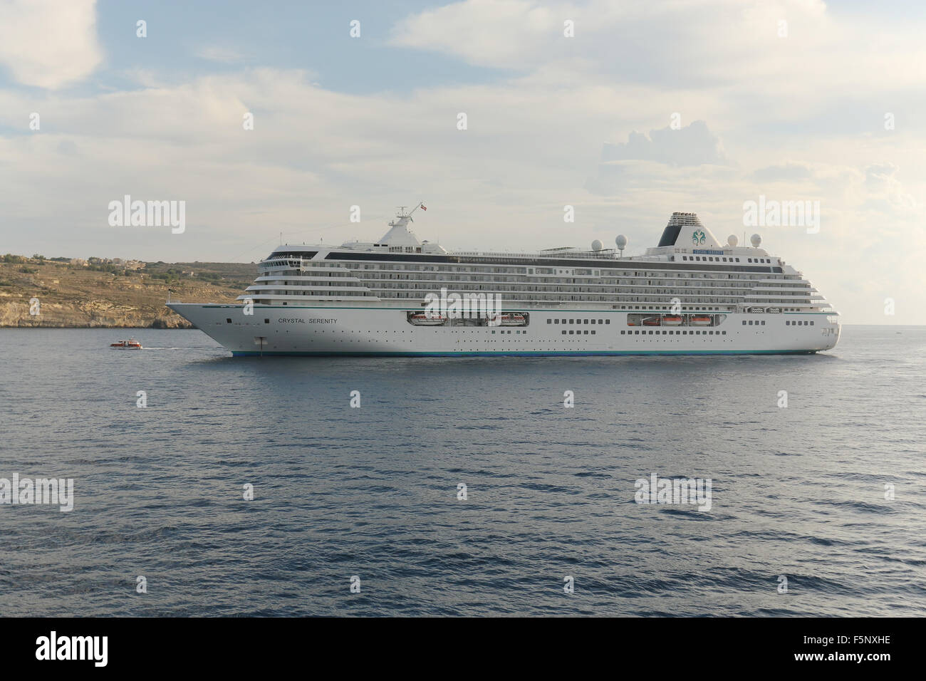 Cruise ship 'Crystal Serenity' Stock Photo
