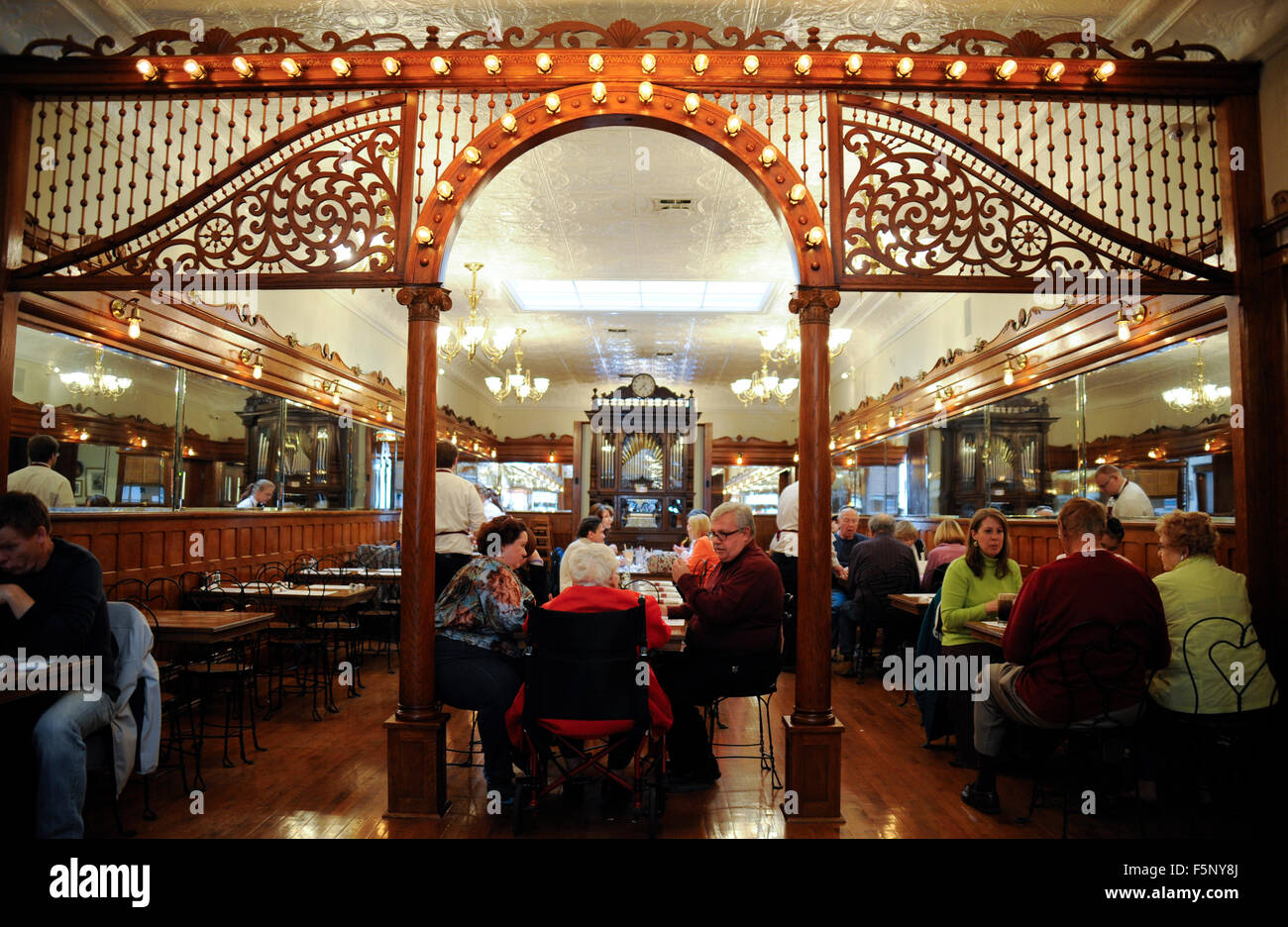 Zaharakos historic old time ice cream shop. Tourism in Columbus