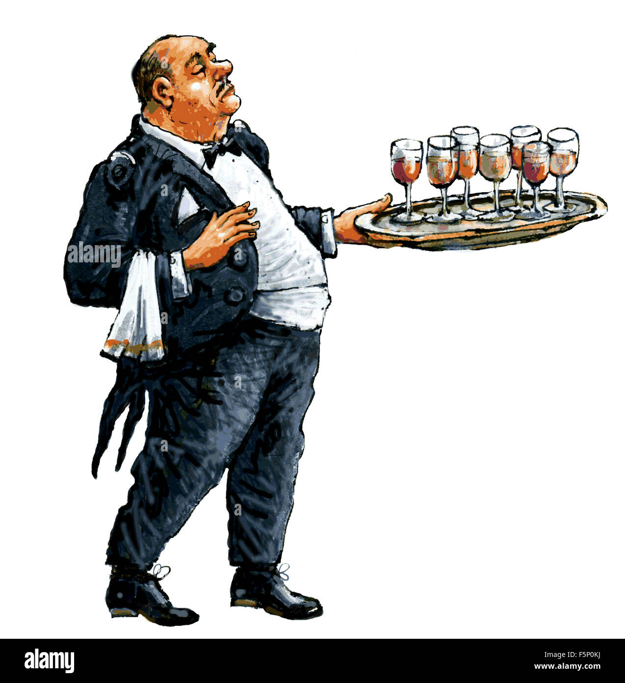 Restaurant full waiter hi-res stock photography and images - Alamy