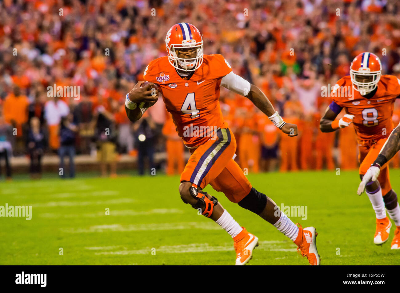 Clemson Tigers Quarterback Deshaun Watson 4 During The