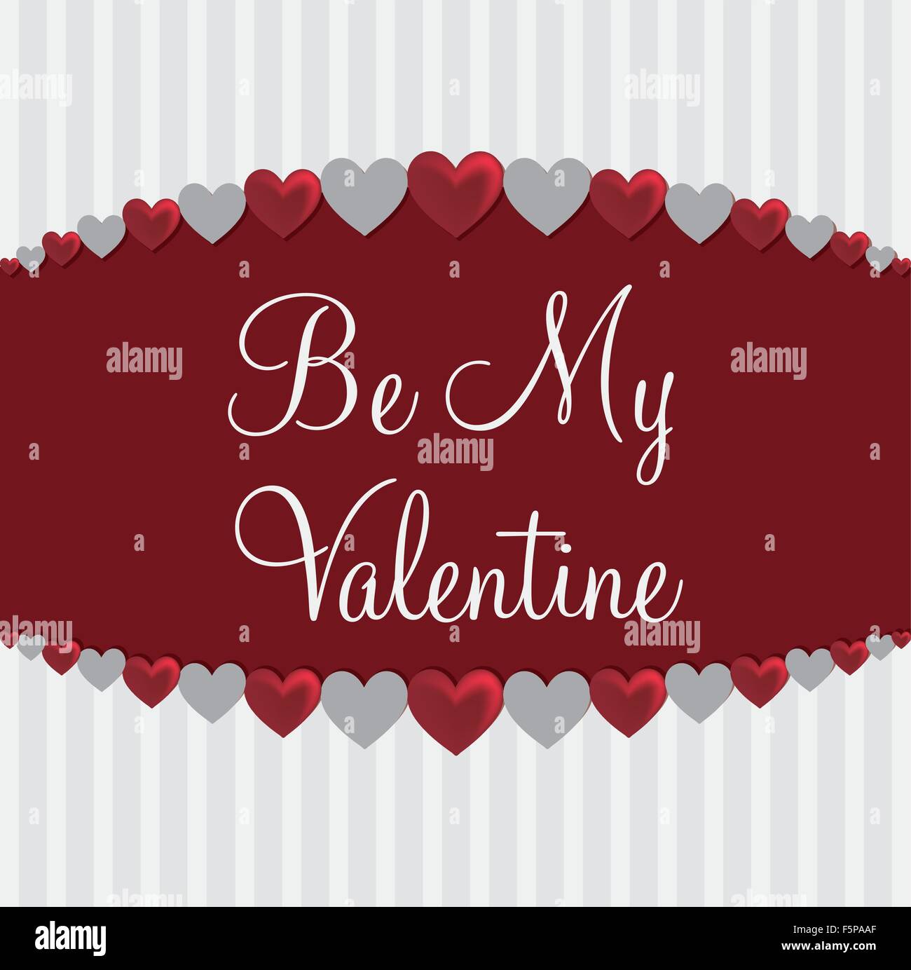 Love heart Valentine's Day card in vector format Stock Vector Image ...
