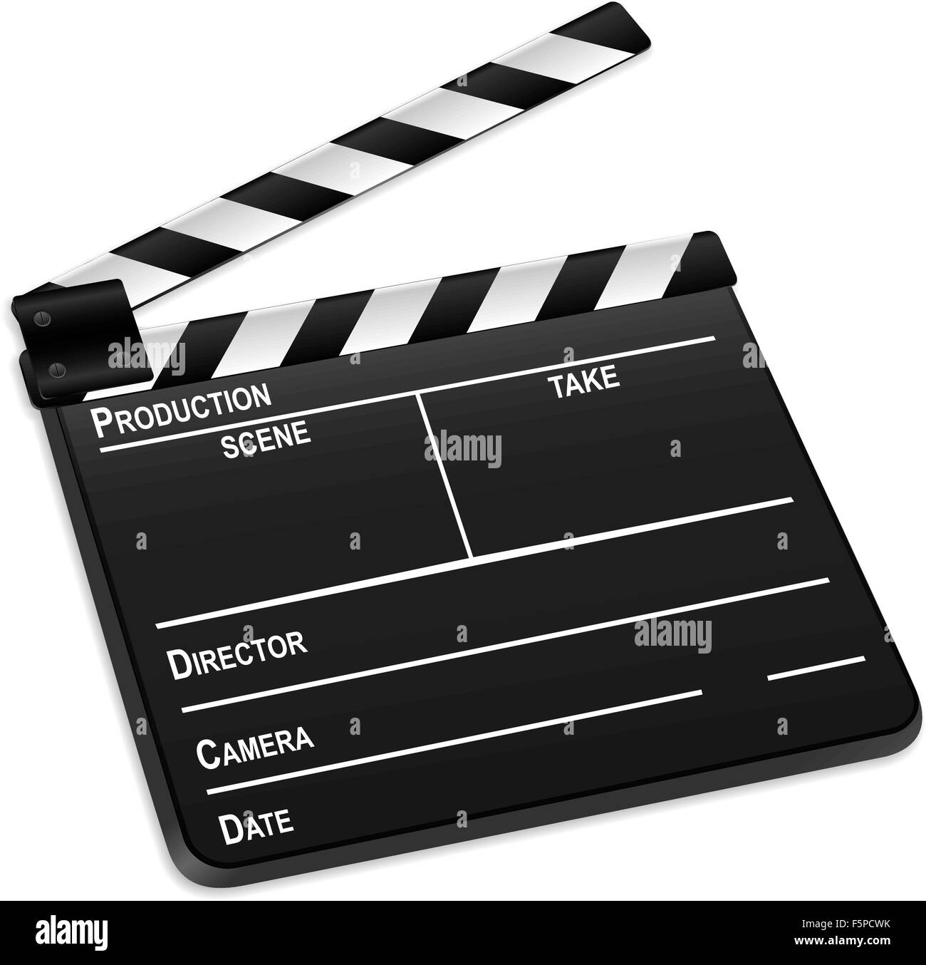 Empty Movie Clapper Board Stock Photo - Download Image Now - Film Slate,  Movie, Three Dimensional - iStock