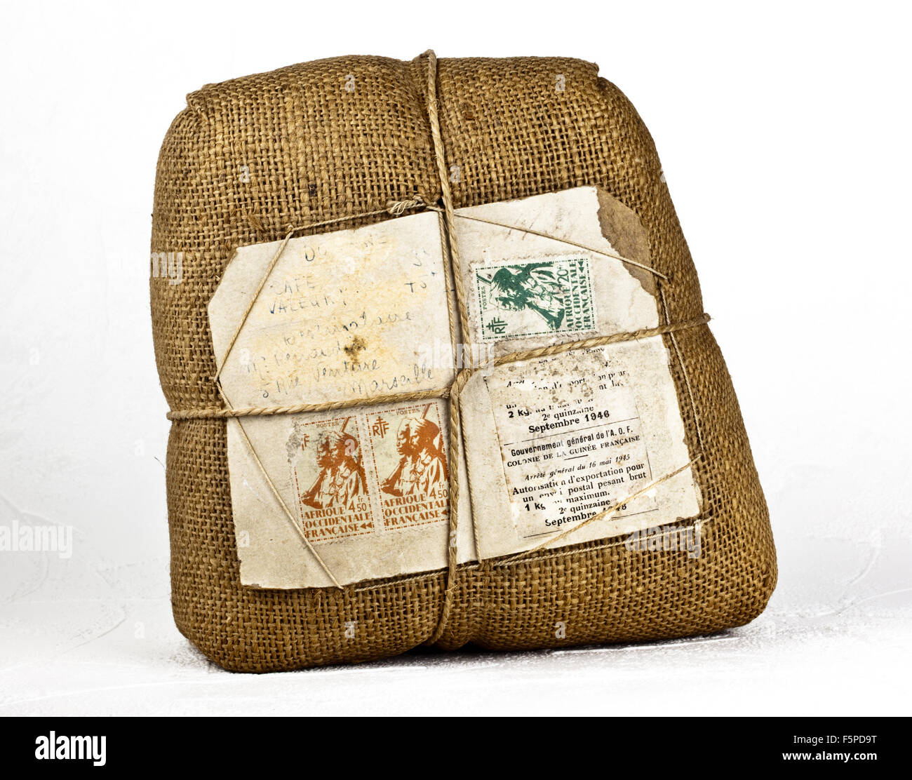 Parcel post label antique hi-res stock photography and images - Alamy