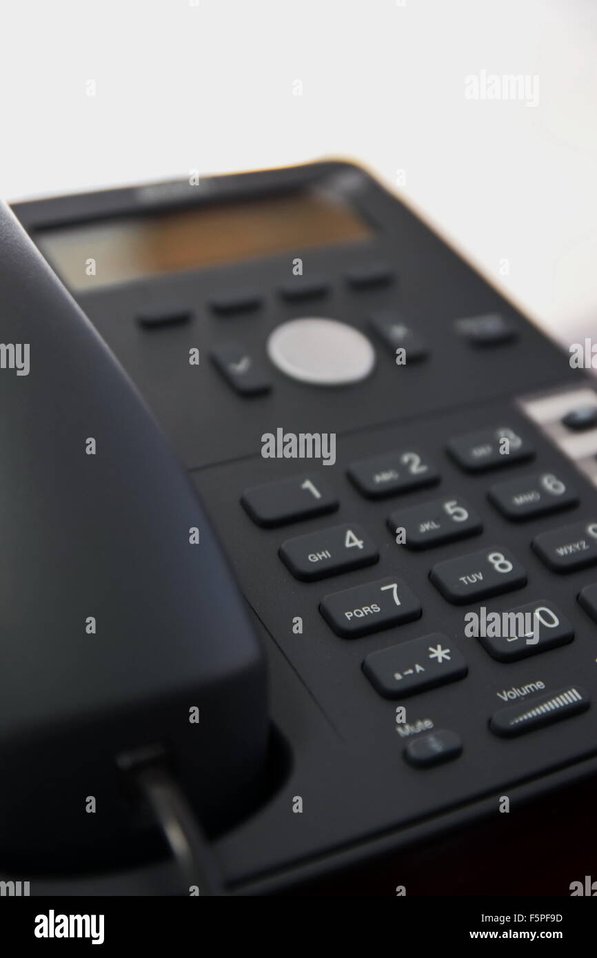 close up Telephone in the office Stock Photo