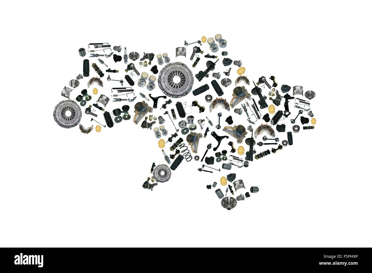 Spare parts Ukraine map for shop auto aftermarket Stock Photo Alamy