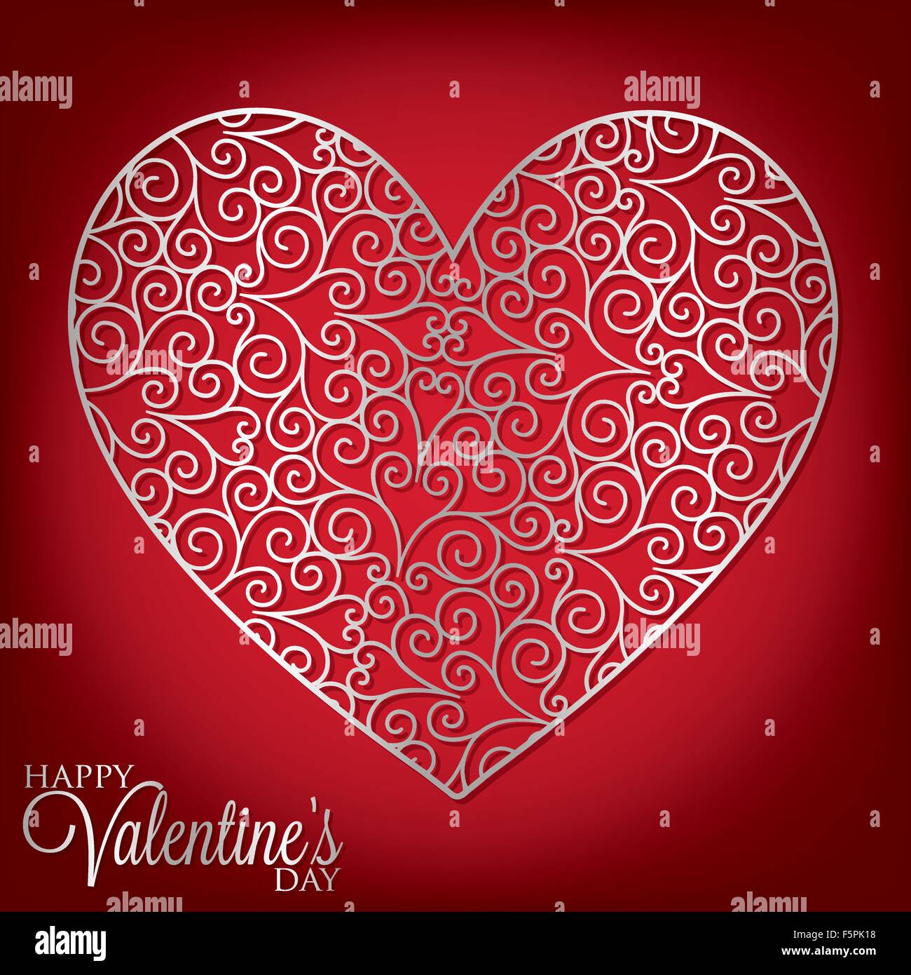 Filigree heart card in vector format Stock Vector Image & Art - Alamy