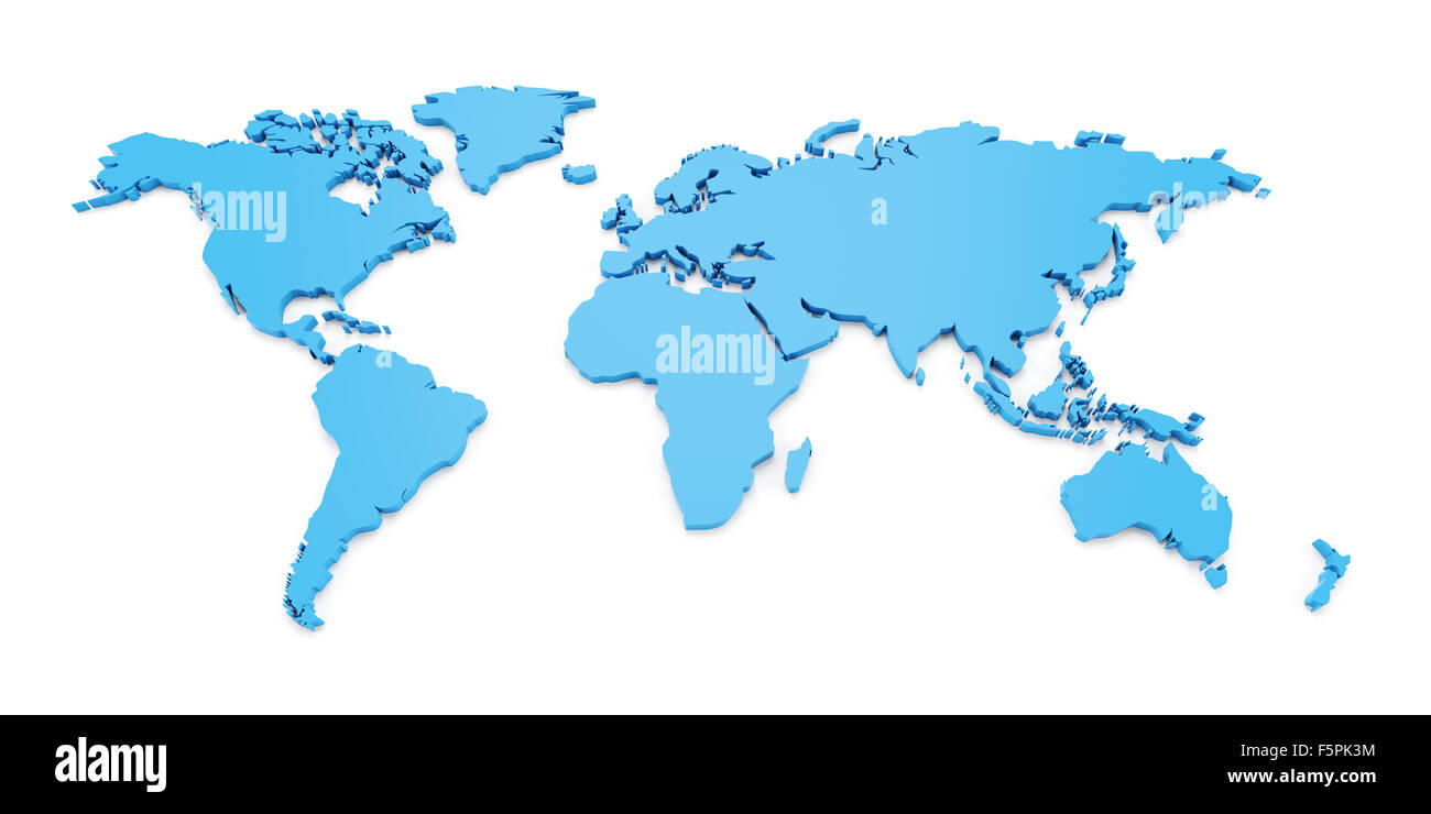 World map 3d hi-res stock photography and images - Alamy