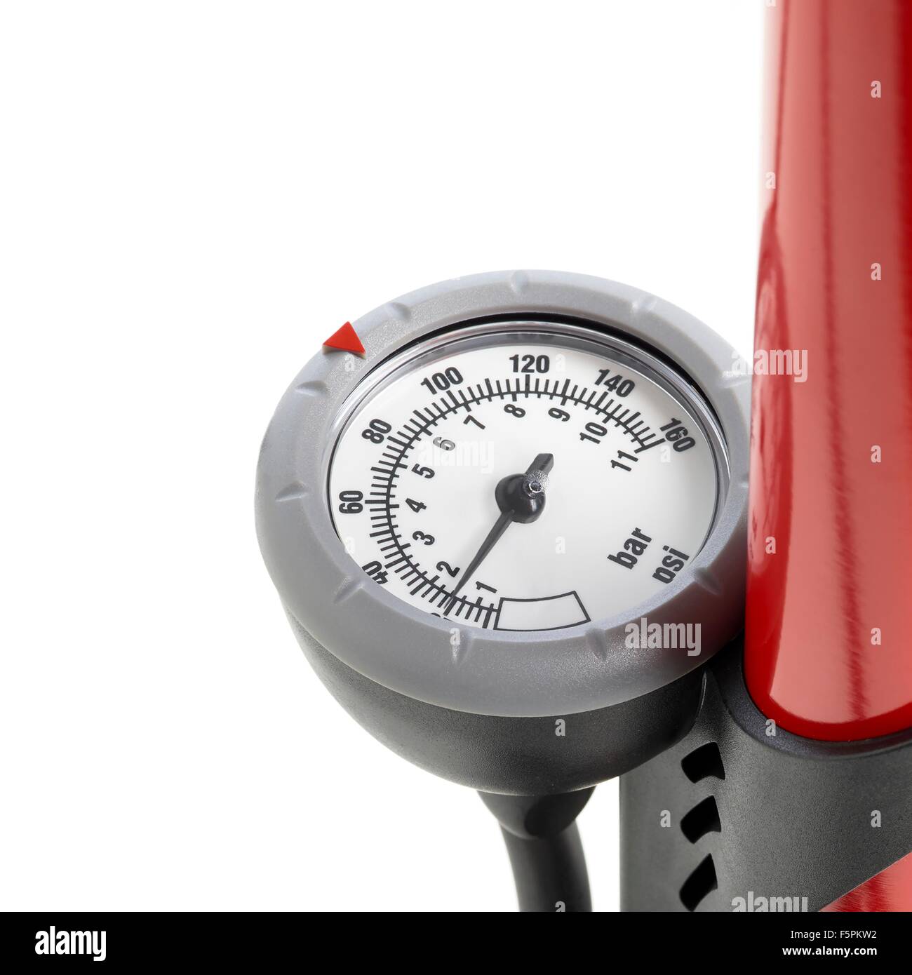 Bicycle pump gauge, close up Stock Photo - Alamy