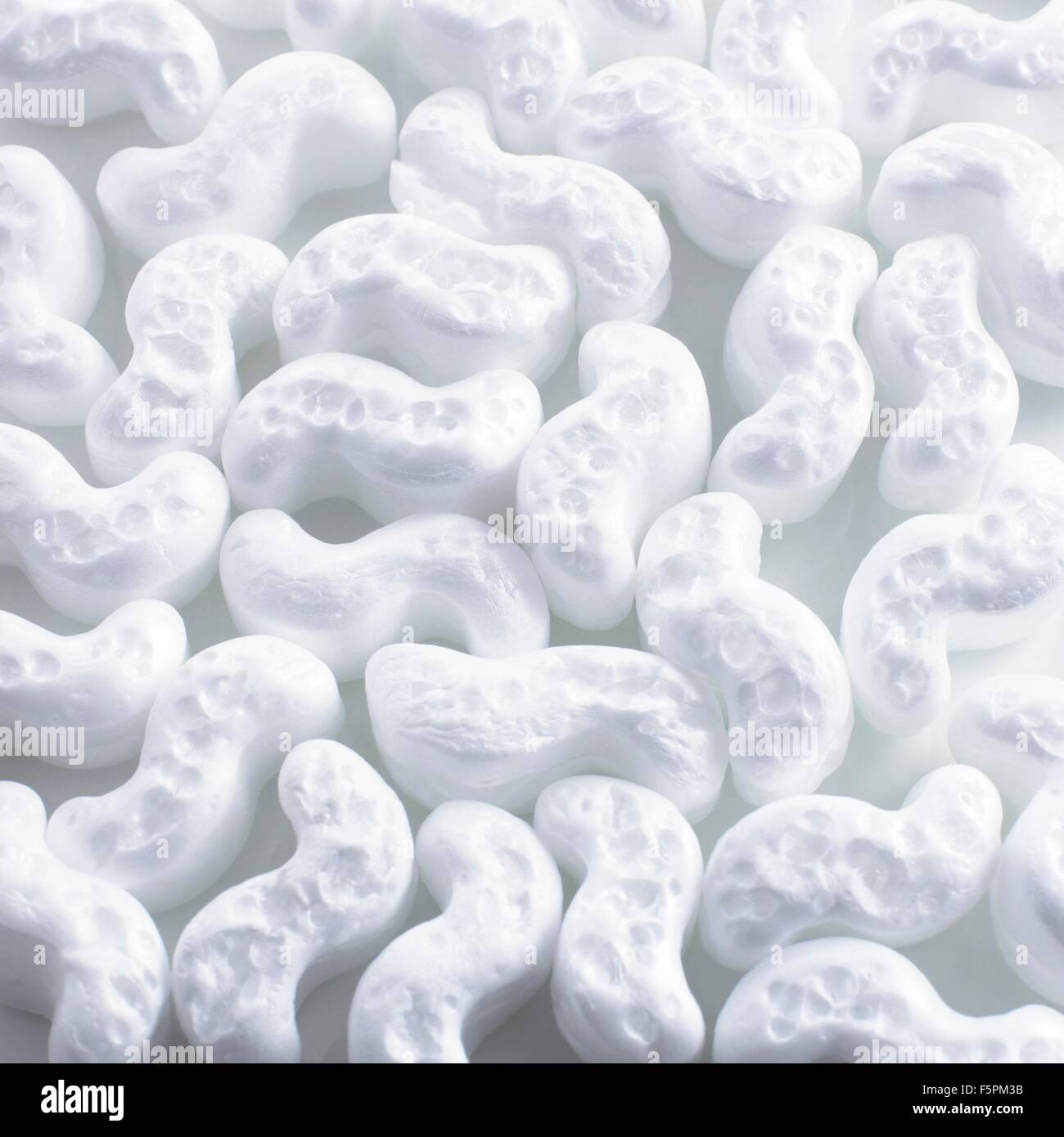 Polystyrene packaging material. Stock Photo