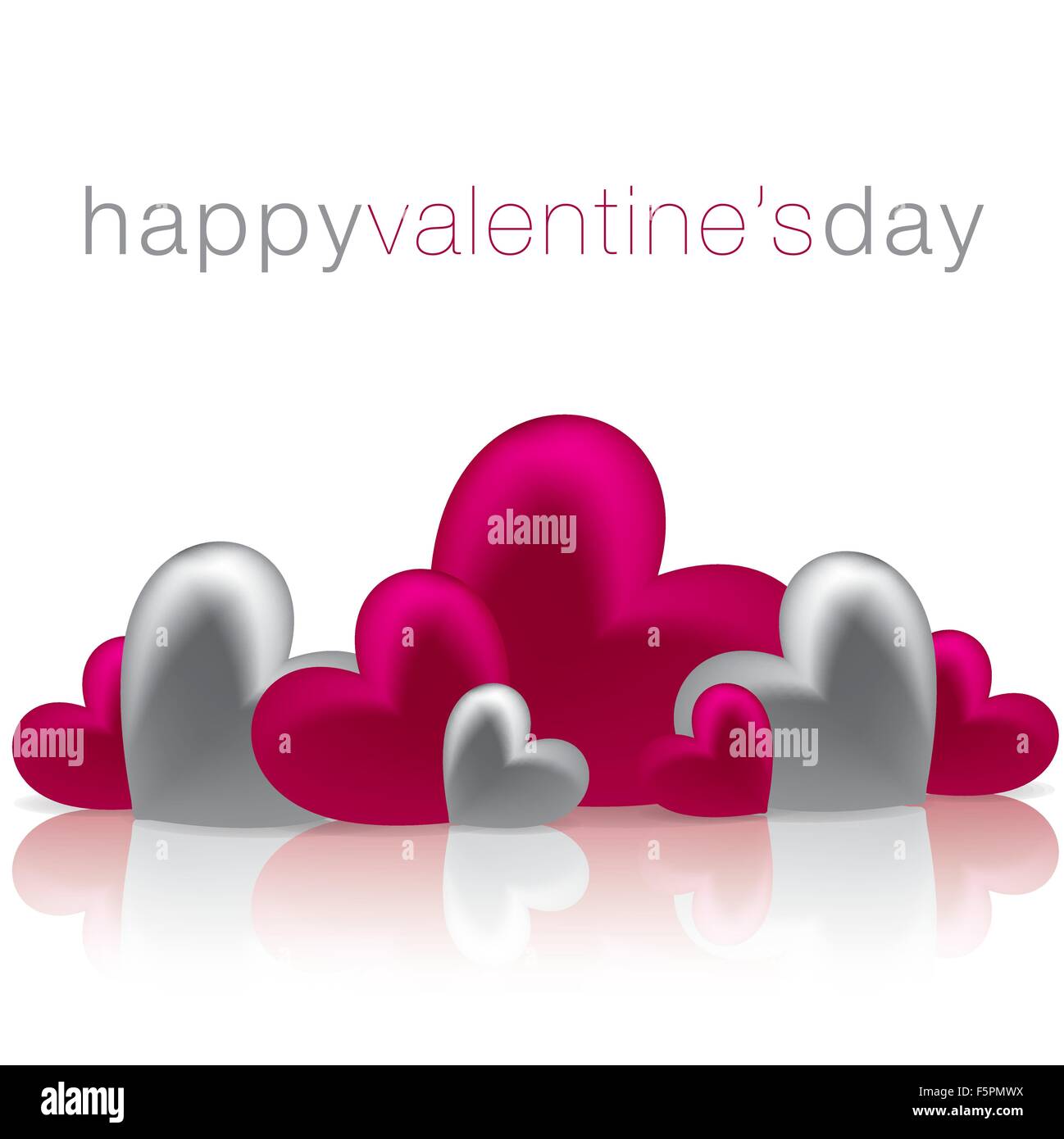 Heart Valentine's Day card in vector format Stock Vector Image & Art ...
