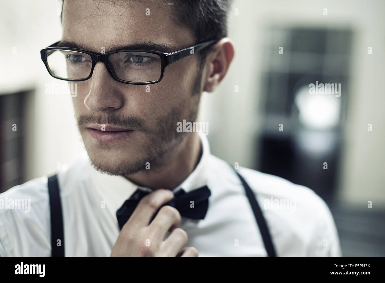Closeup portrait of a handsome young man Stock Photo - Alamy