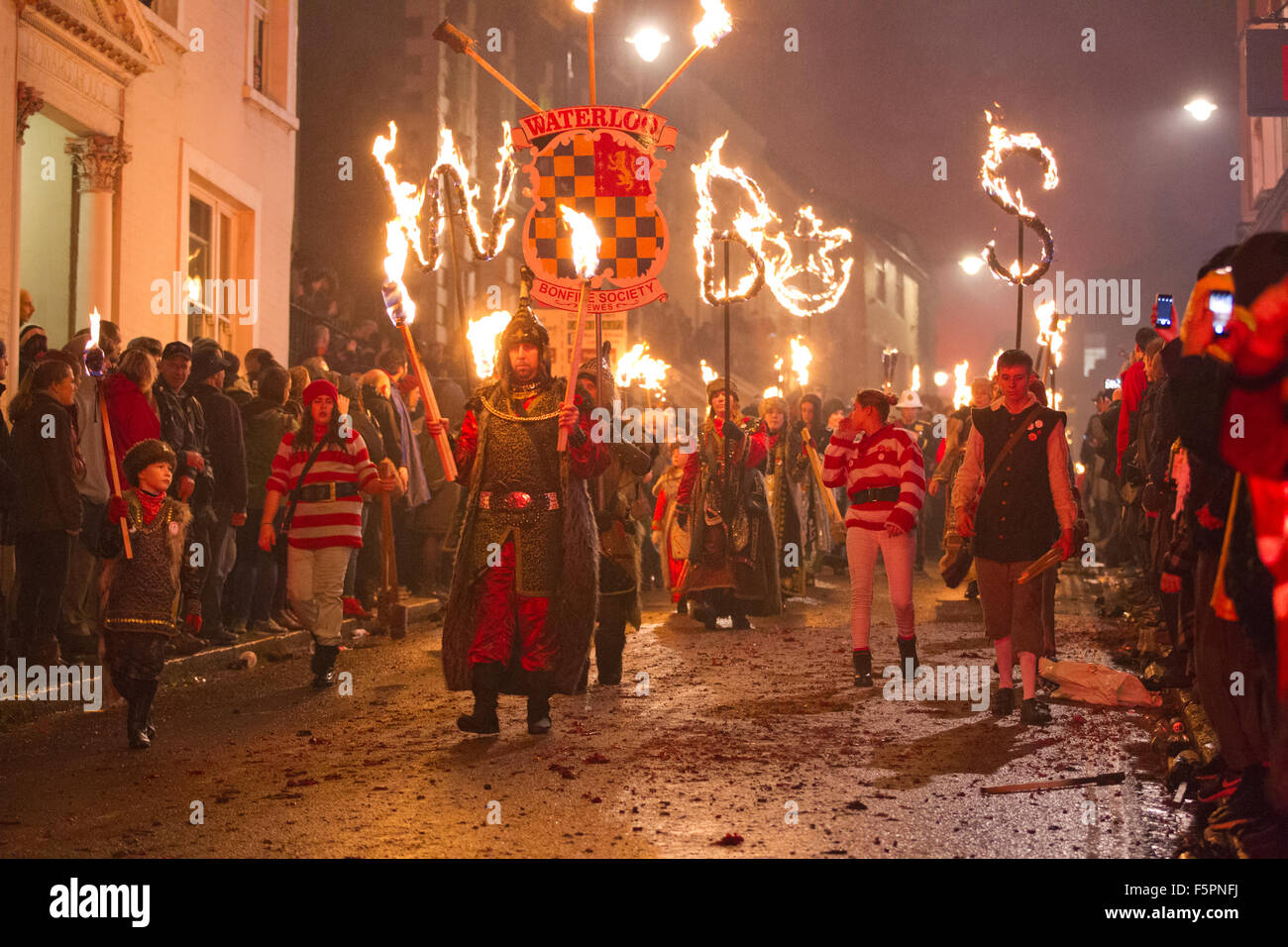 Lewes Bonfire Celebrations, Bonfire Night, East Sussex, England, United Kingdom Stock Photo
