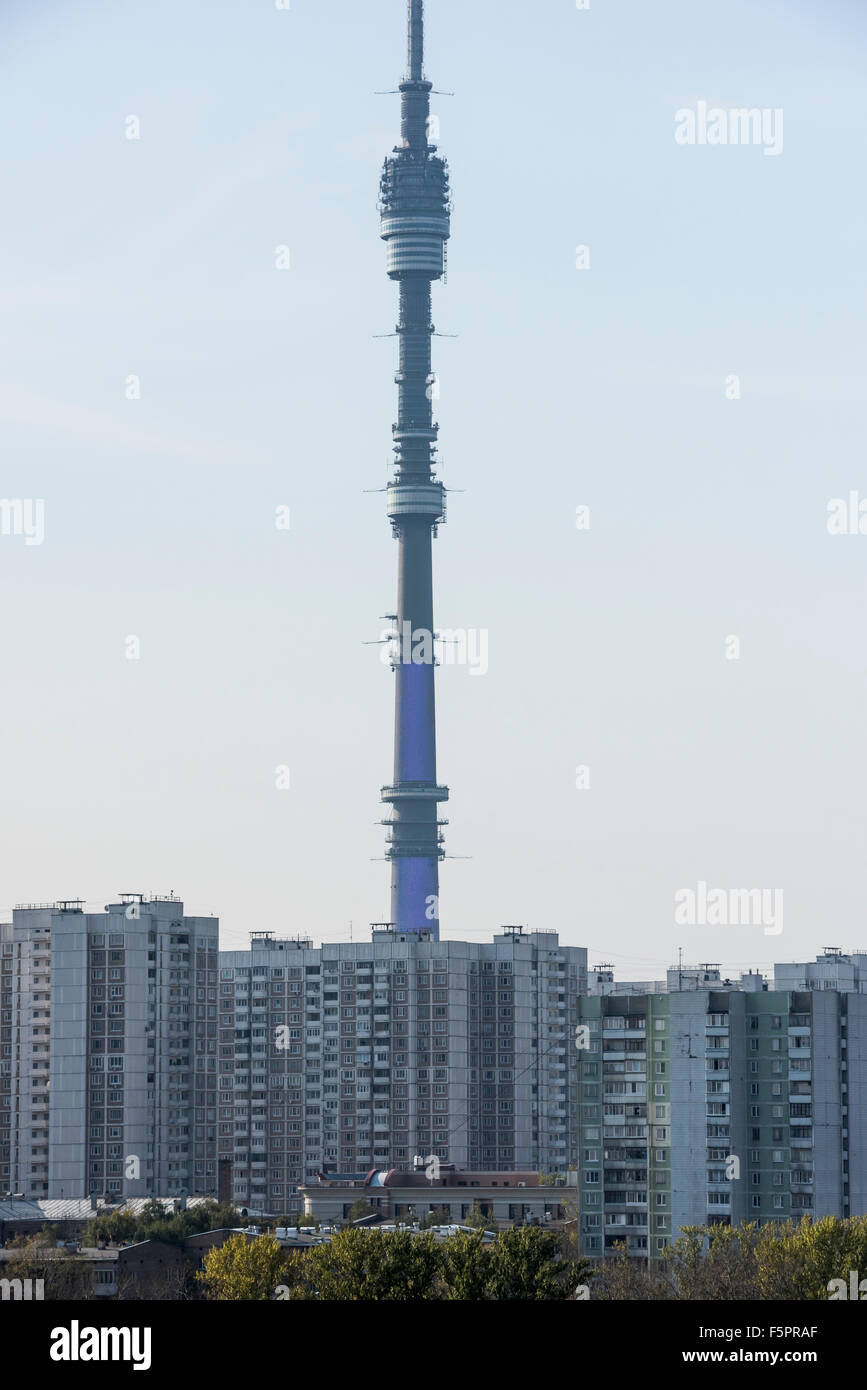 Ostankino Tv And Radio Tower Moscow Stock Photos & Ostankino Tv And