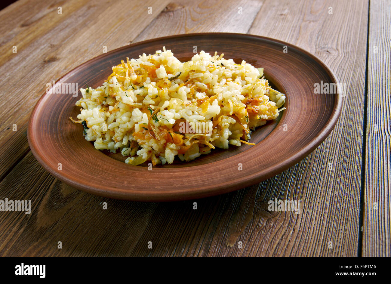 Arishta plov.pilau rice and noodles. Azerbaijan cuisine Stock Photo Alamy