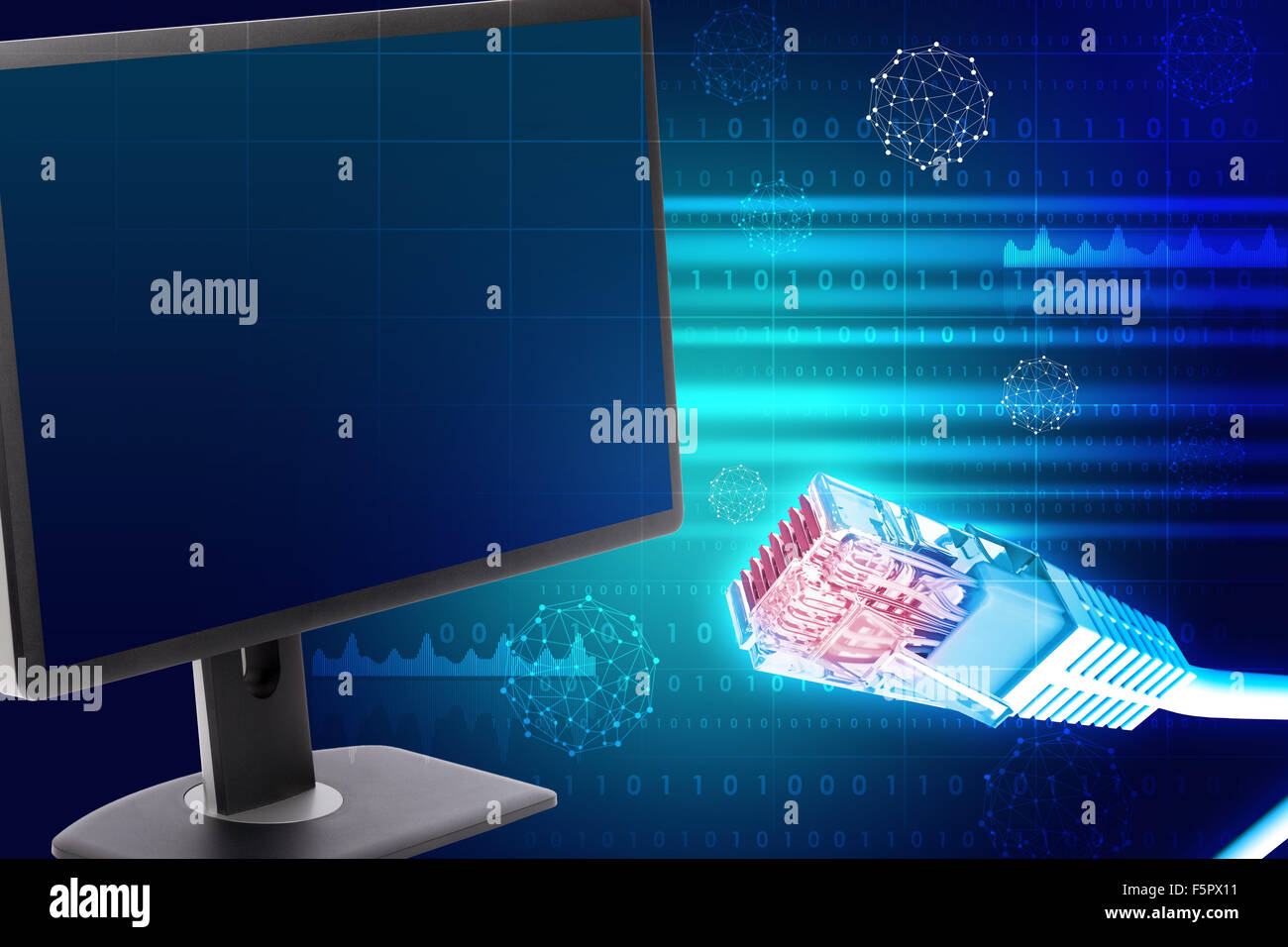 Display with cables and charts Stock Photo - Alamy