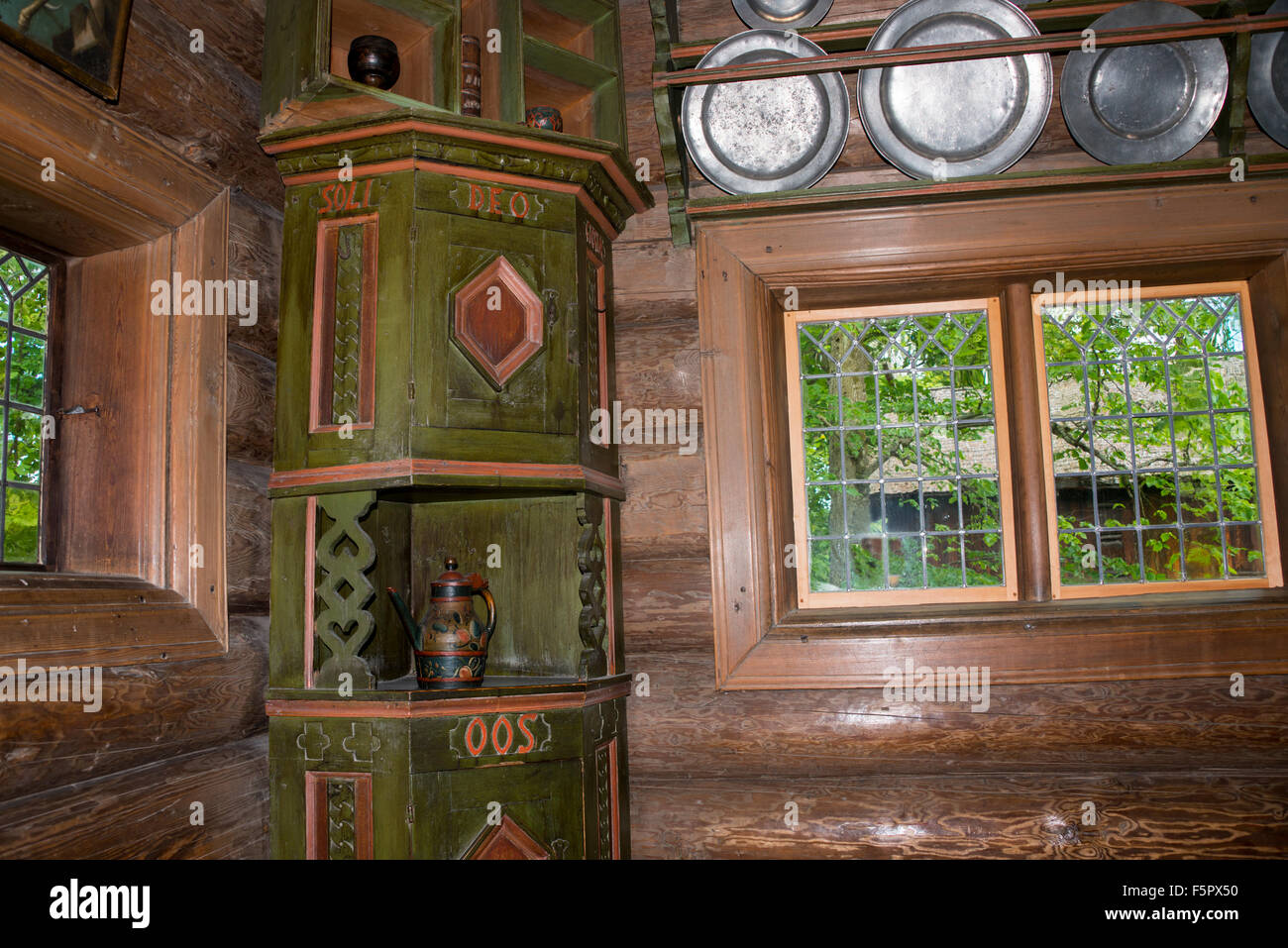 Norway, Oslo, Norsk Folk Museum (aka Norsk Folkemuseum) Interior of ...