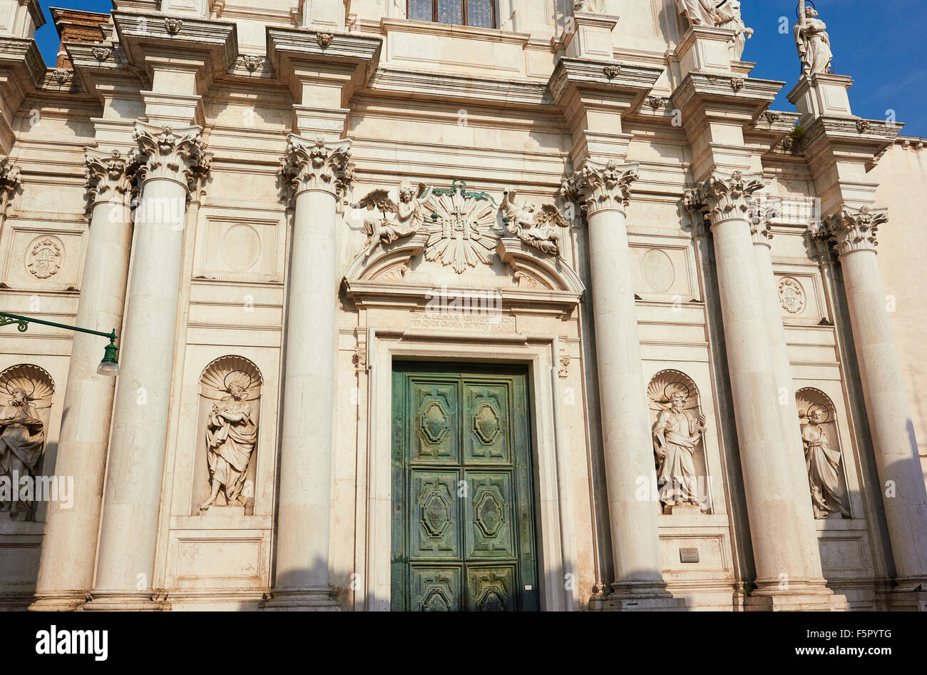 Facade of Baroque Chiesa Di Santa Maria Assunta known as I Gesuiti Cannaregio Venice Veneto Italy Europe Stock Photo