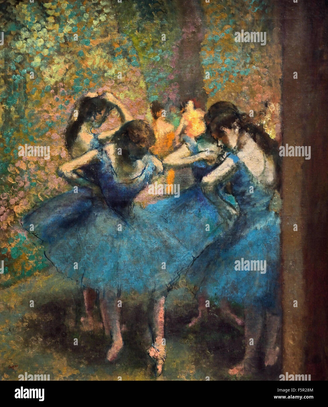 Edgar Degas 1834-1917 France French Blue Dancers. c.1890 Stock Photo ...