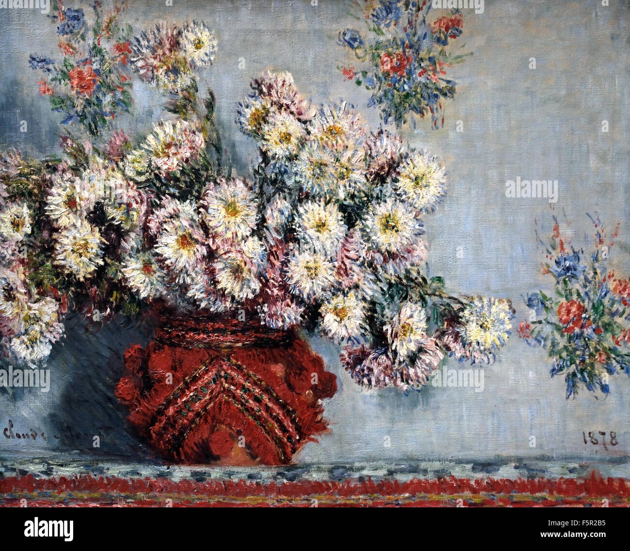 Chrysanthèmes mums 1878 Claude 1840 1926 France French Stock