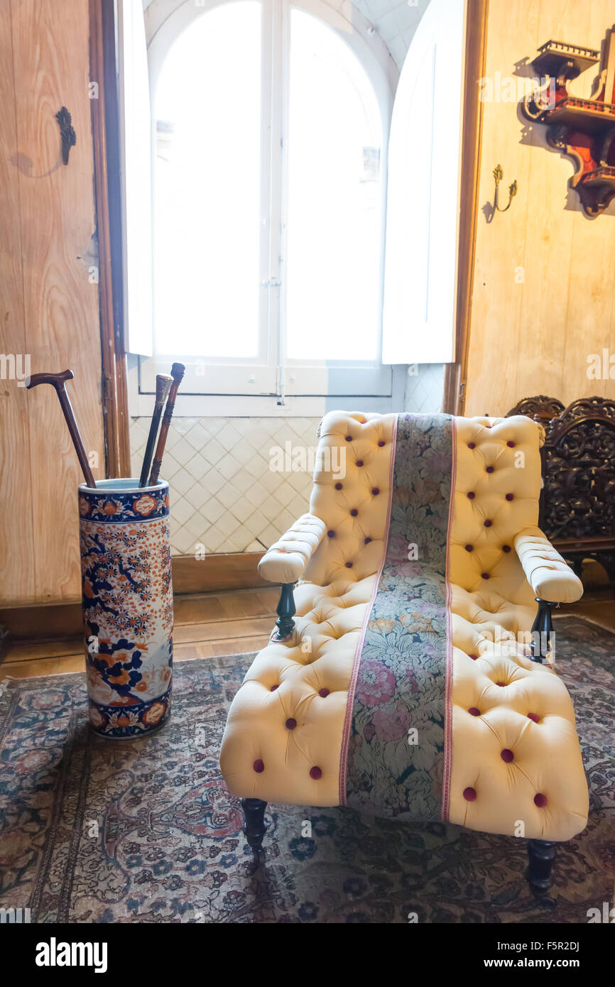 Vintage retro armchair in hi-res stock photography and images - Alamy