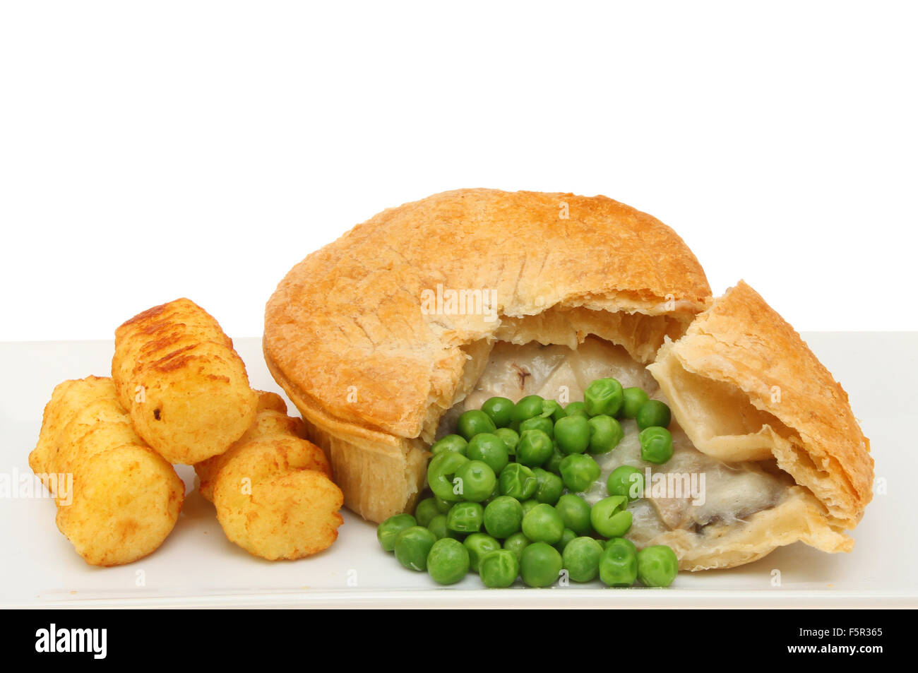 Chicken pie potato peas hi-res stock photography and images - Alamy