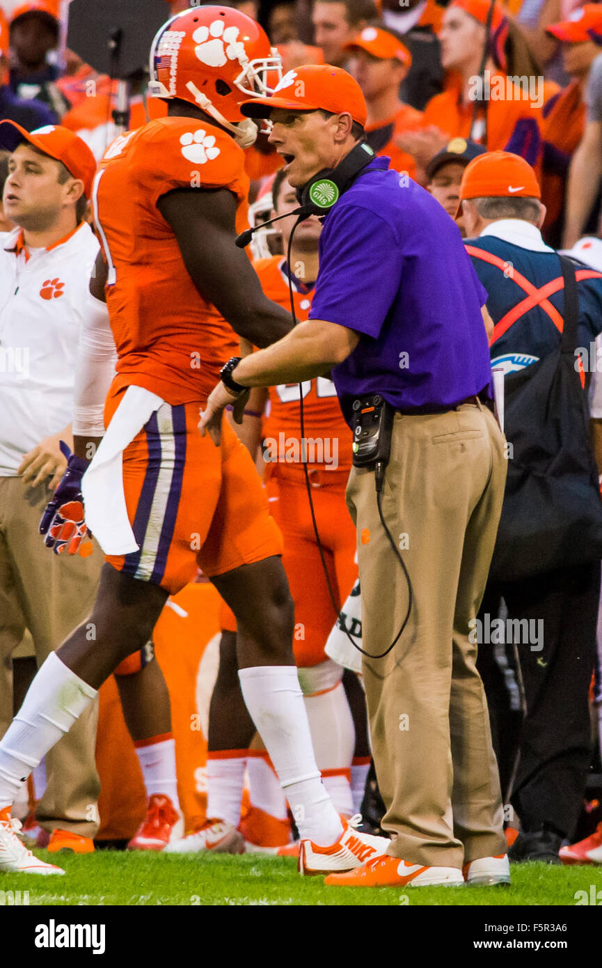 Clemson Tigers Defensive Coordinator Brent Venables During