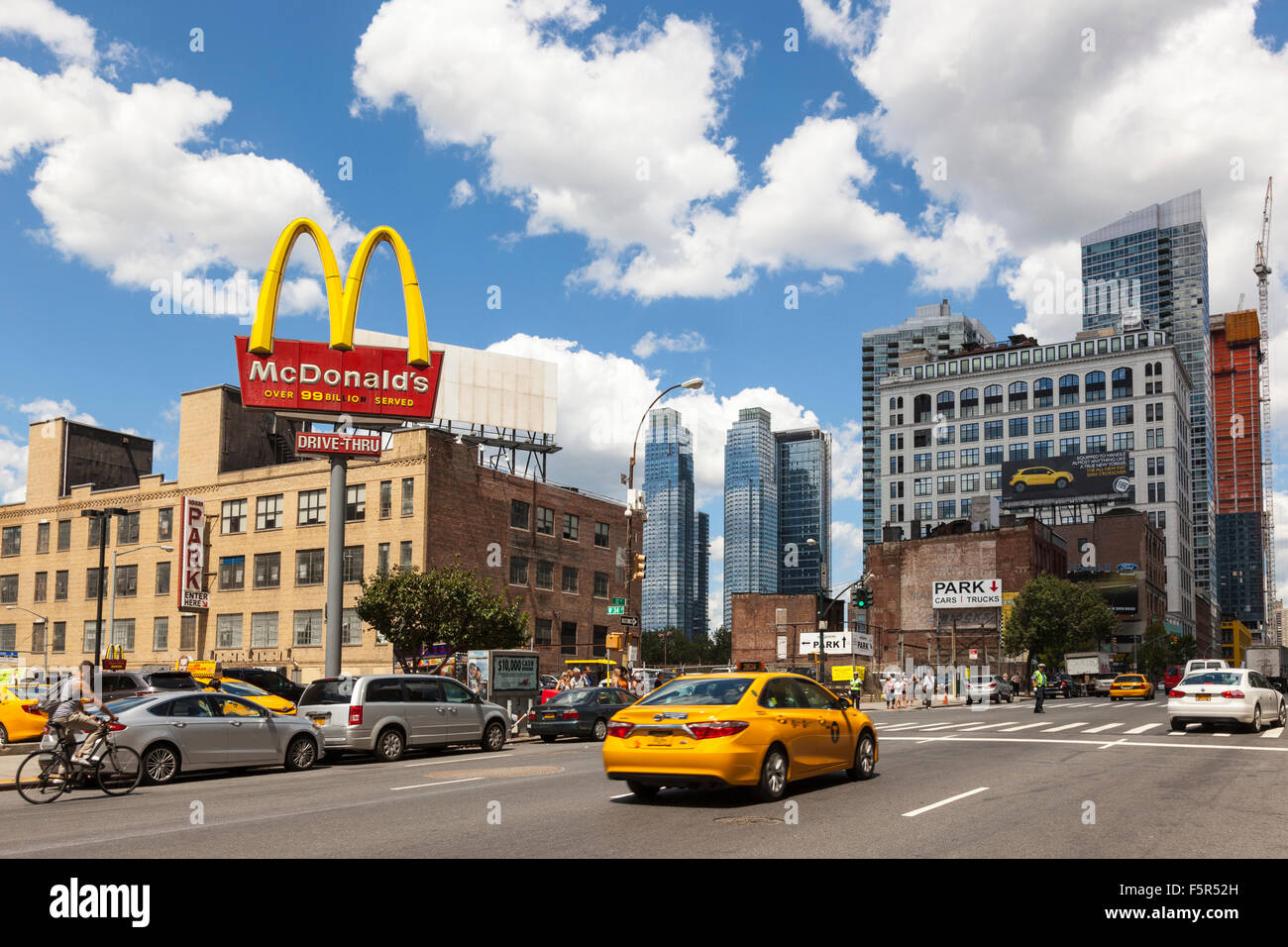 McDonalds on 10th Avenue, Manhattan midtown, New York City, USA Stock