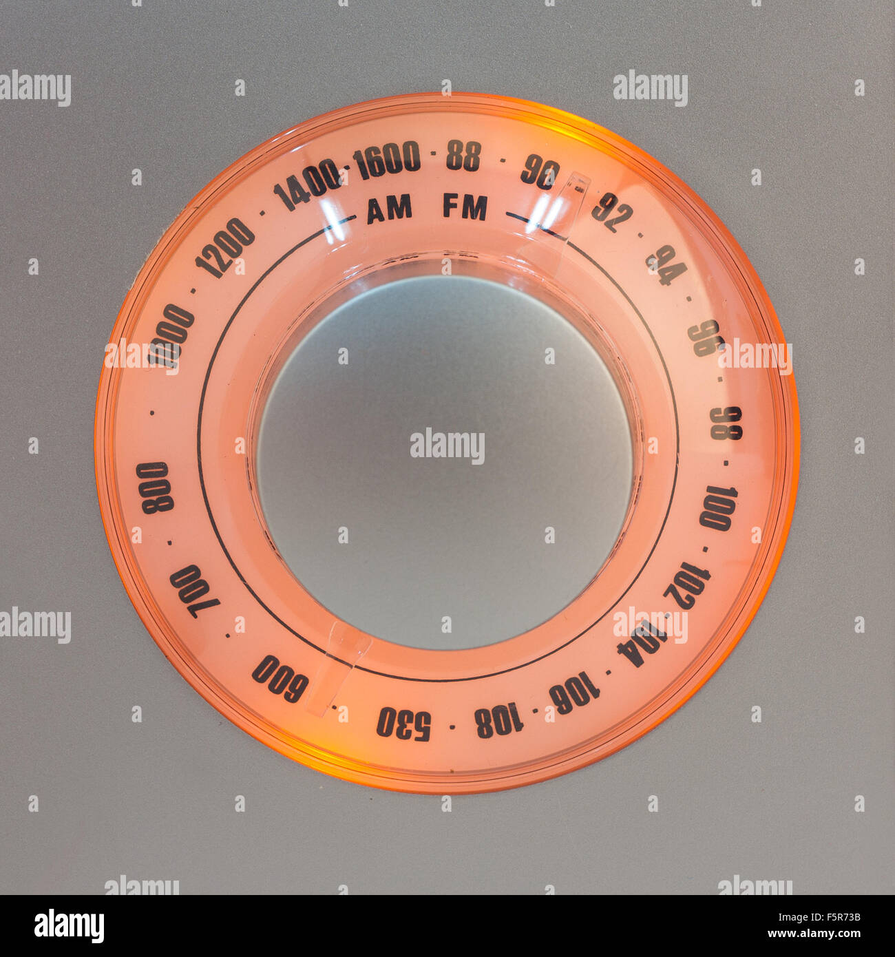 Closeup of a retrostyled radio tuner dial Stock Photo Alamy