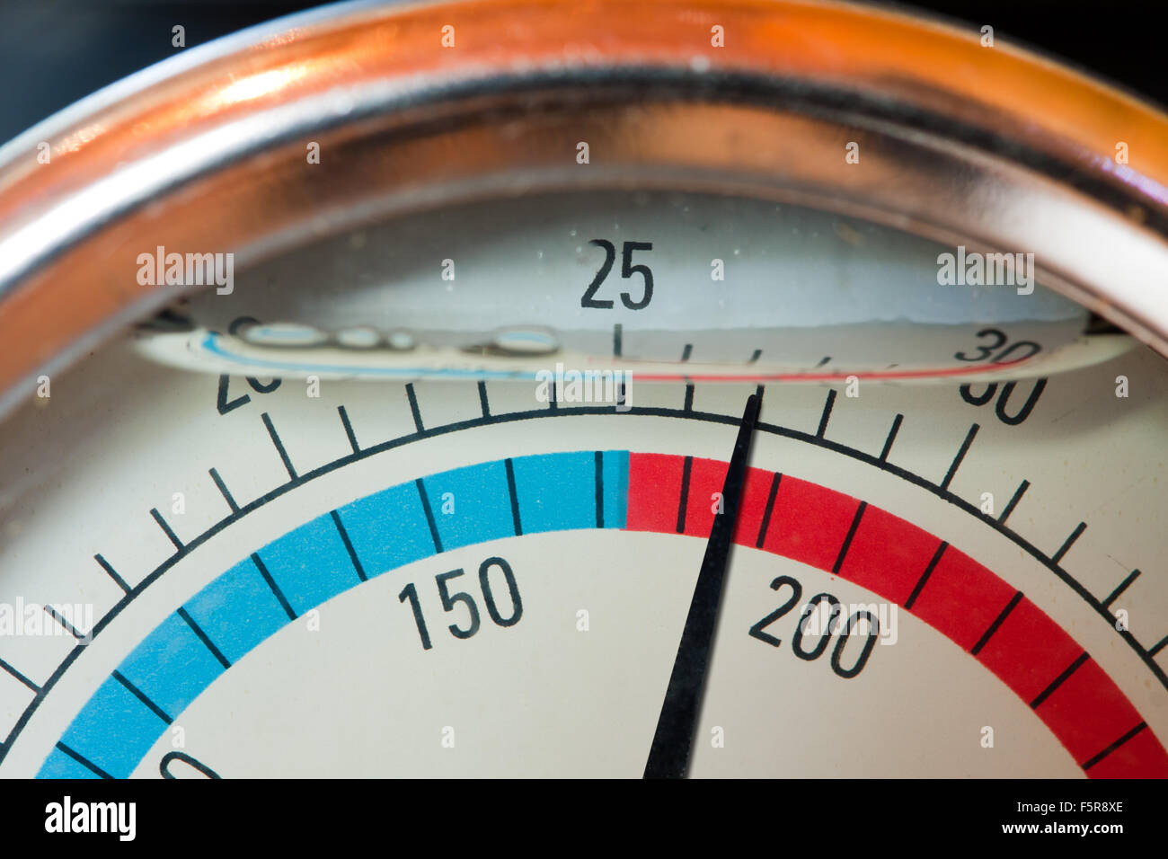 Closeup of a water manometer (pressure meter Stock Photo Alamy