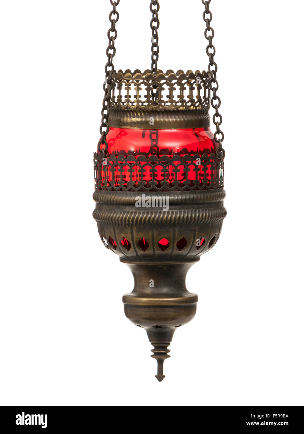 Vintage suspended candle / tea light holder Stock Photo Alamy