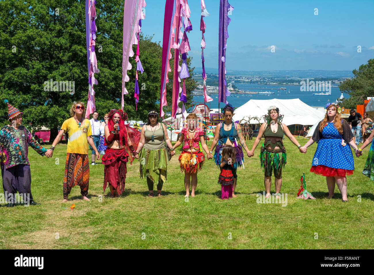 Faery Fest in Mount Edgcumbe park, Cornwall, UK Stock Photo