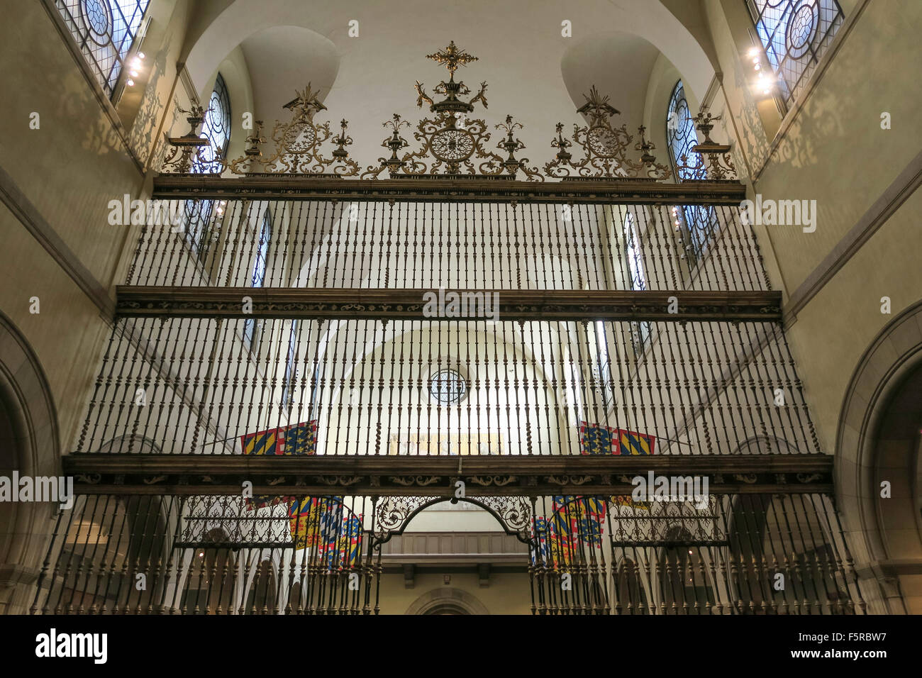 Medieval Sculpture Hall, The Metropolitan Museum of Art, NYC Stock Photo
