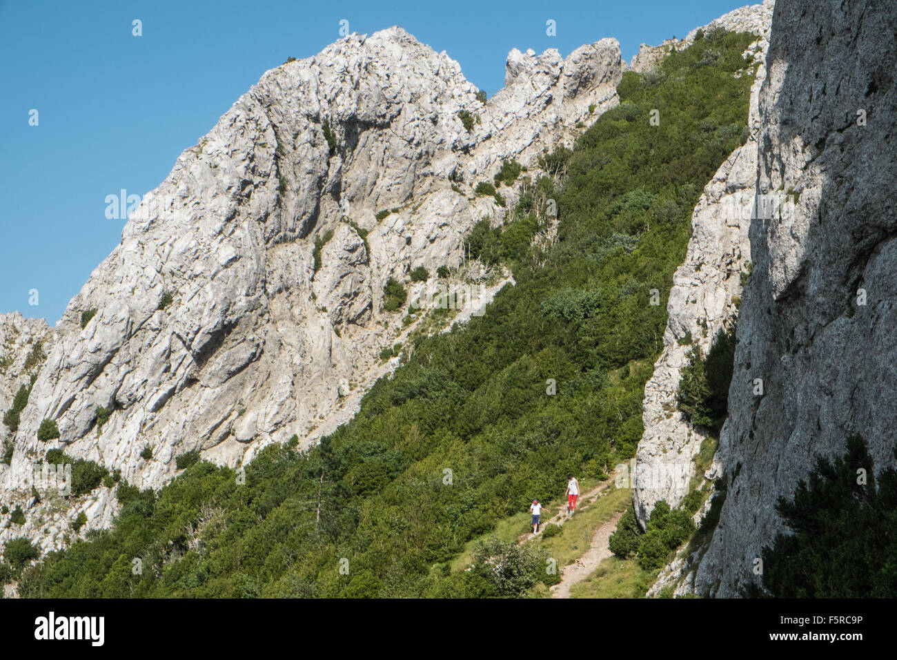 Bugarach,New Age,pic de,peak,of,Aude,UFO,hippy,pic Stock Photo