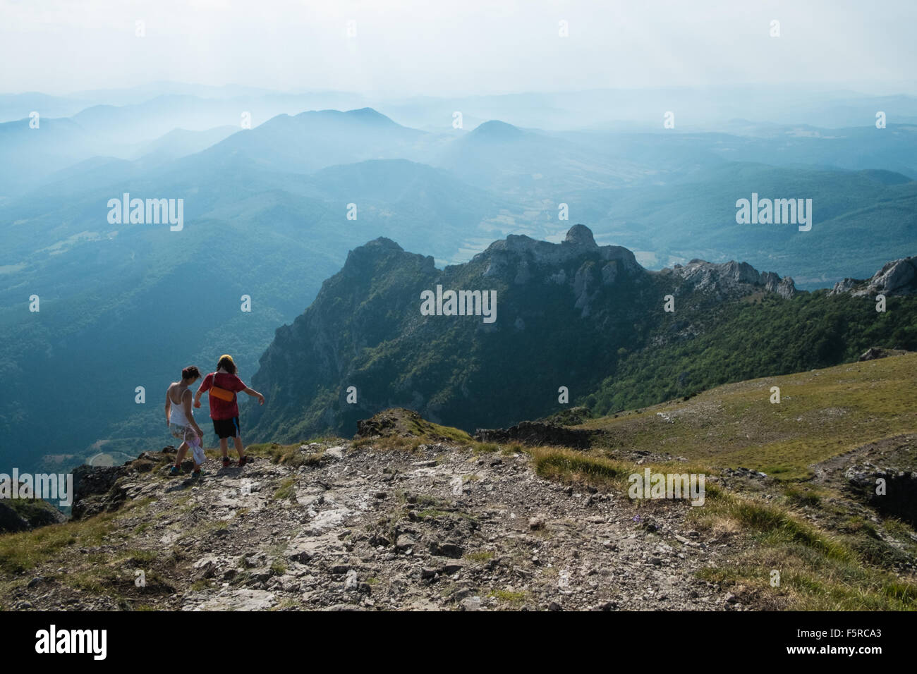 Bugarach,New Age,pic de,peak,of,Aude,UFO,hippy,pic Stock Photo