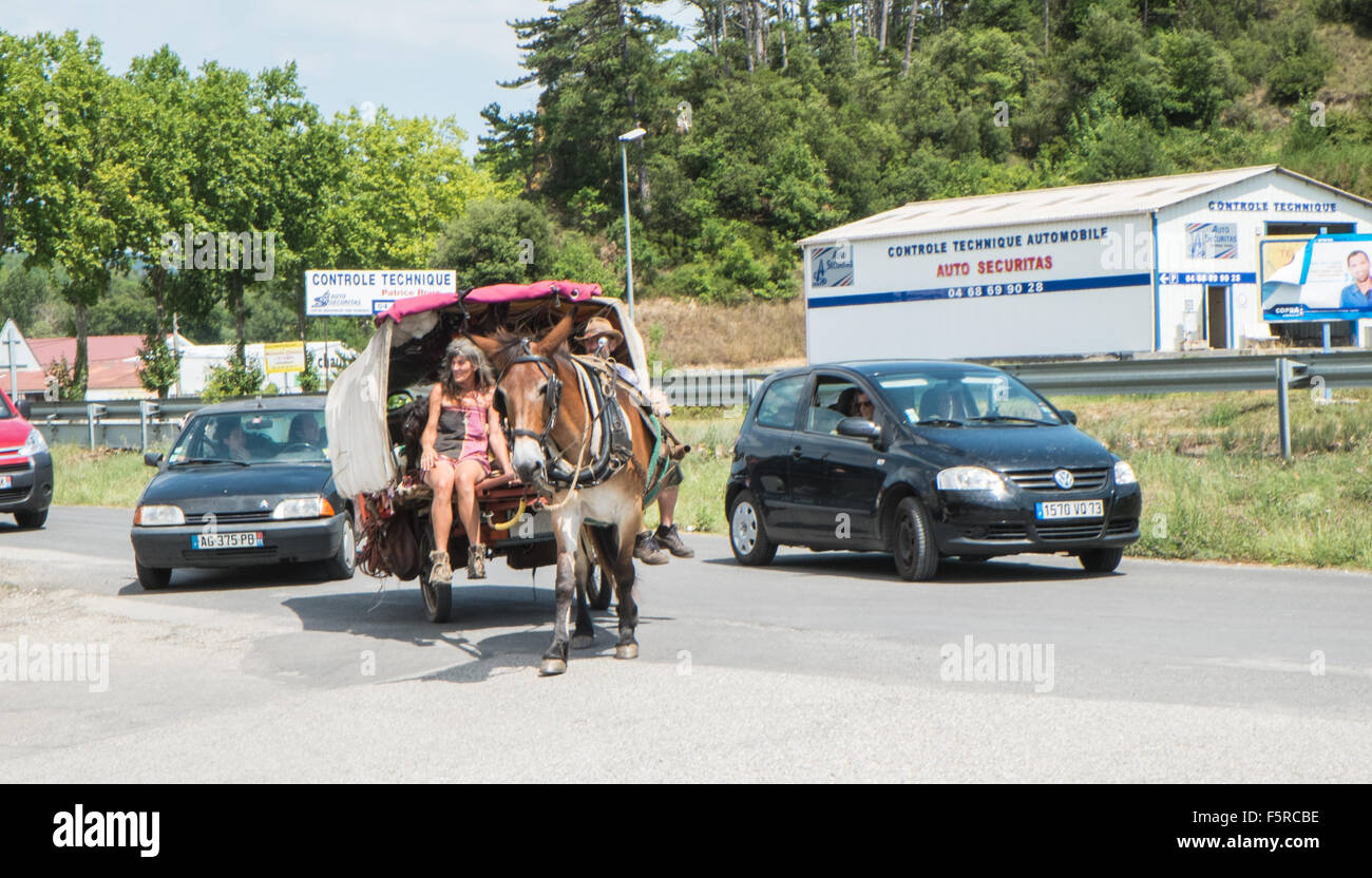 Horse Pulling Car High Resolution Stock Photography And Images Alamy