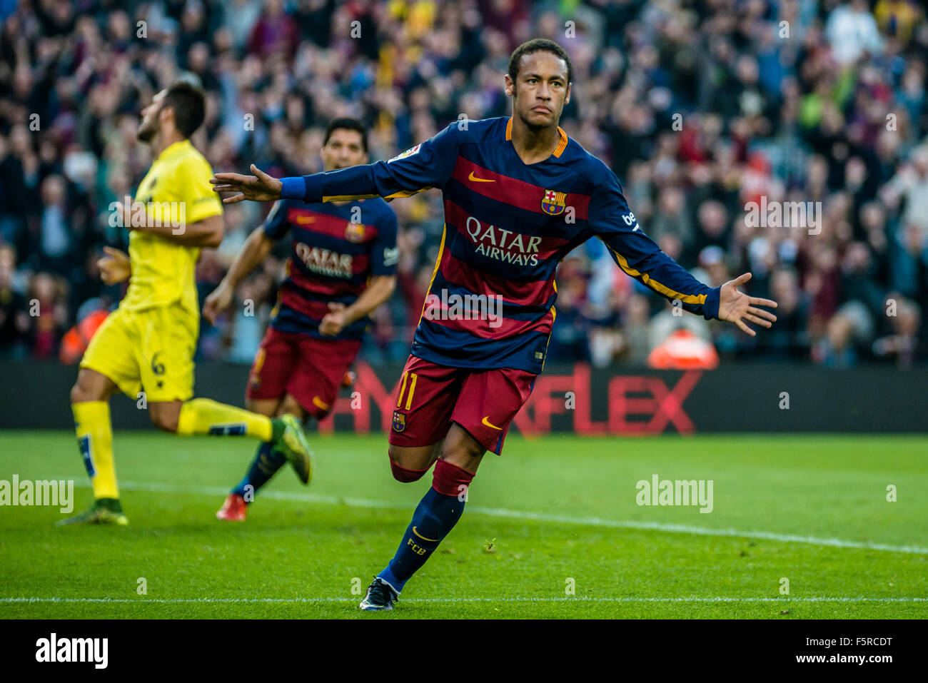November 08th 15 Barcelona Spain Fc Barcelona S Forward Neymar Jr Celebrates His First Goal In The November 08th 15 Barcelona Spain Fc Barcelona S Forward Neymar Jr Celebrates His First Goal In The