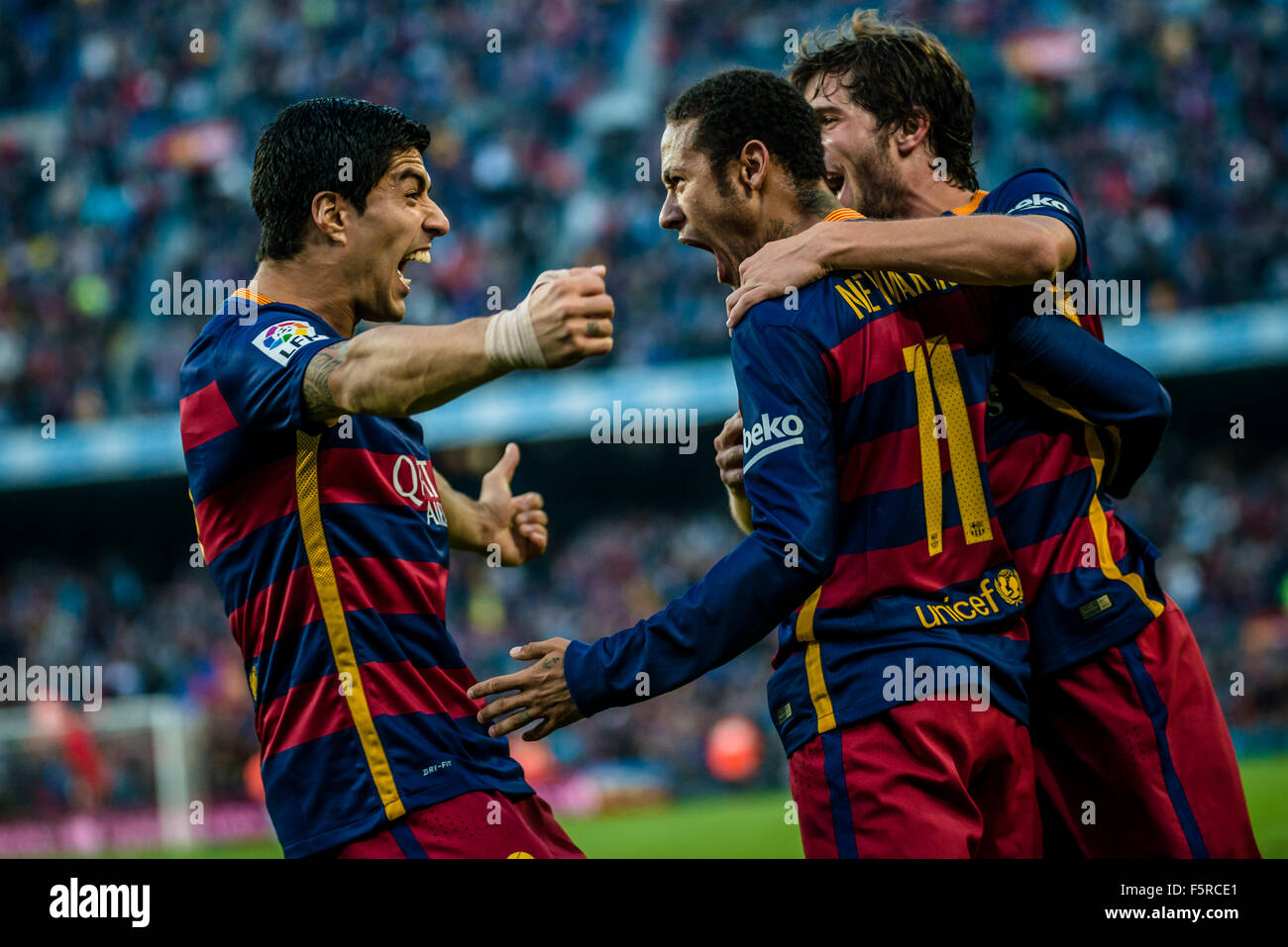 Lionel messi barcelona fc team hi-res stock photography and images - Alamy