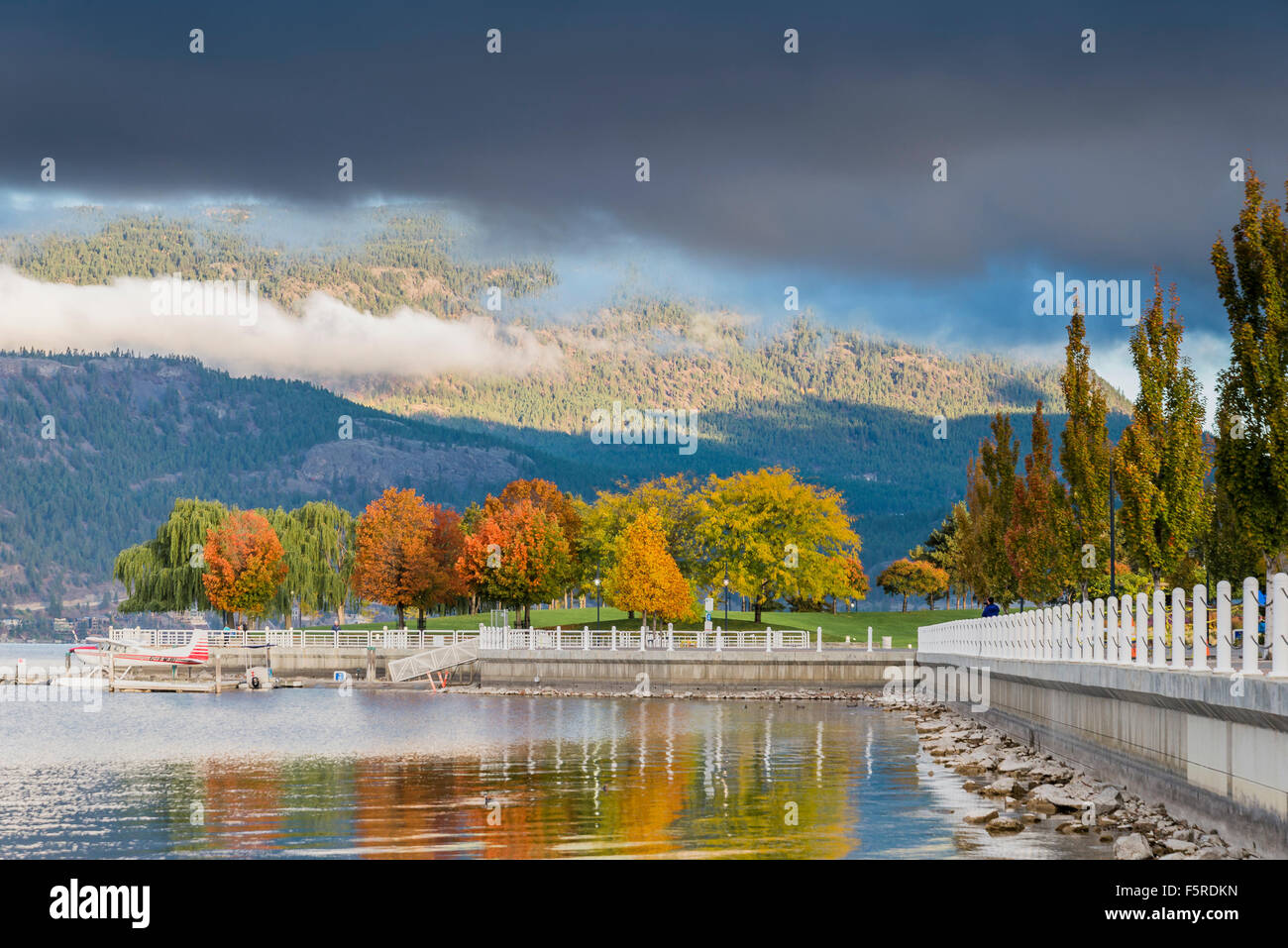 Kelowna okanagan okanagan valley autumn fall trees waterfront park hi
