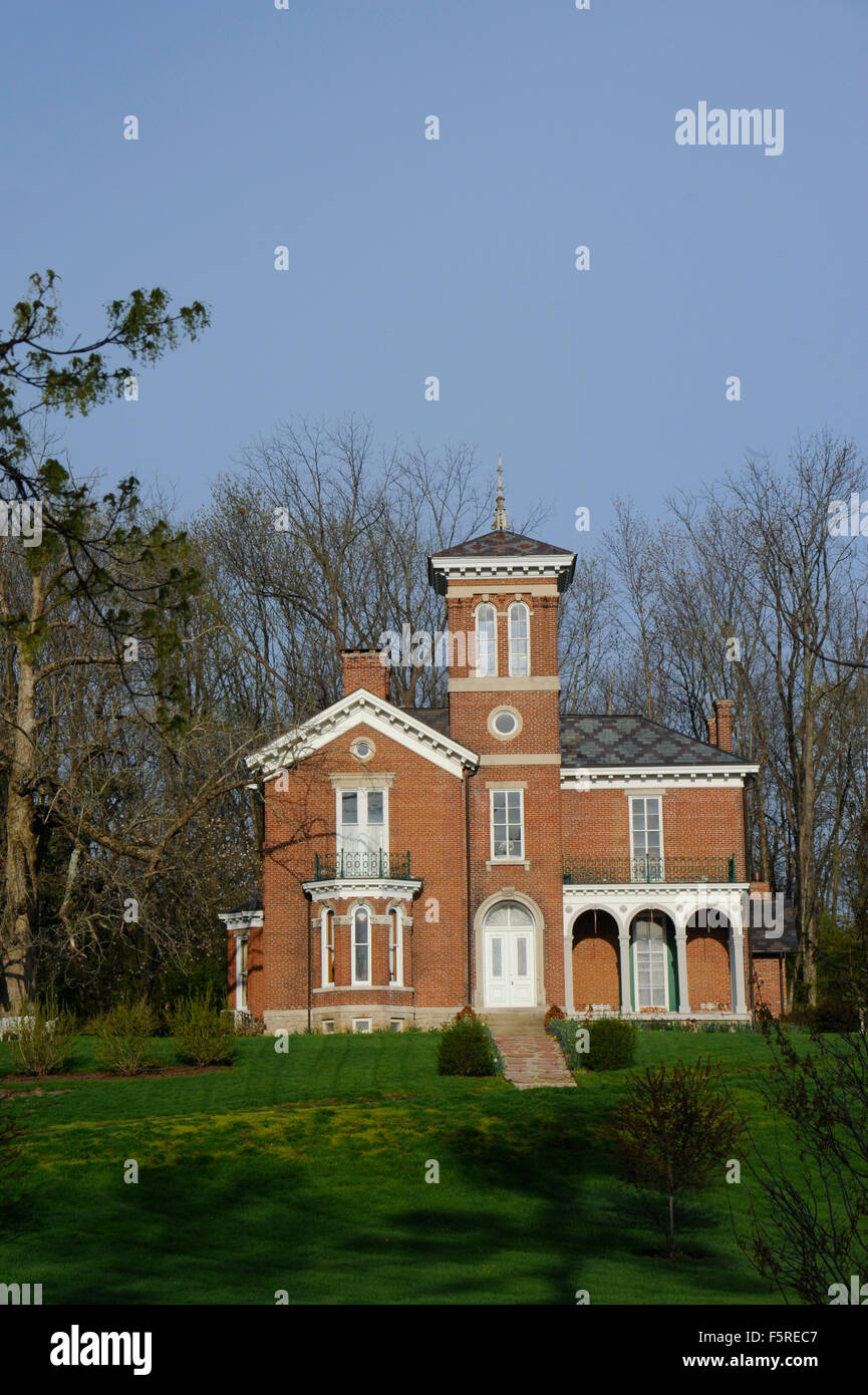 Historic Victorian home in Edinburgh, Indiana Stock Photo Alamy