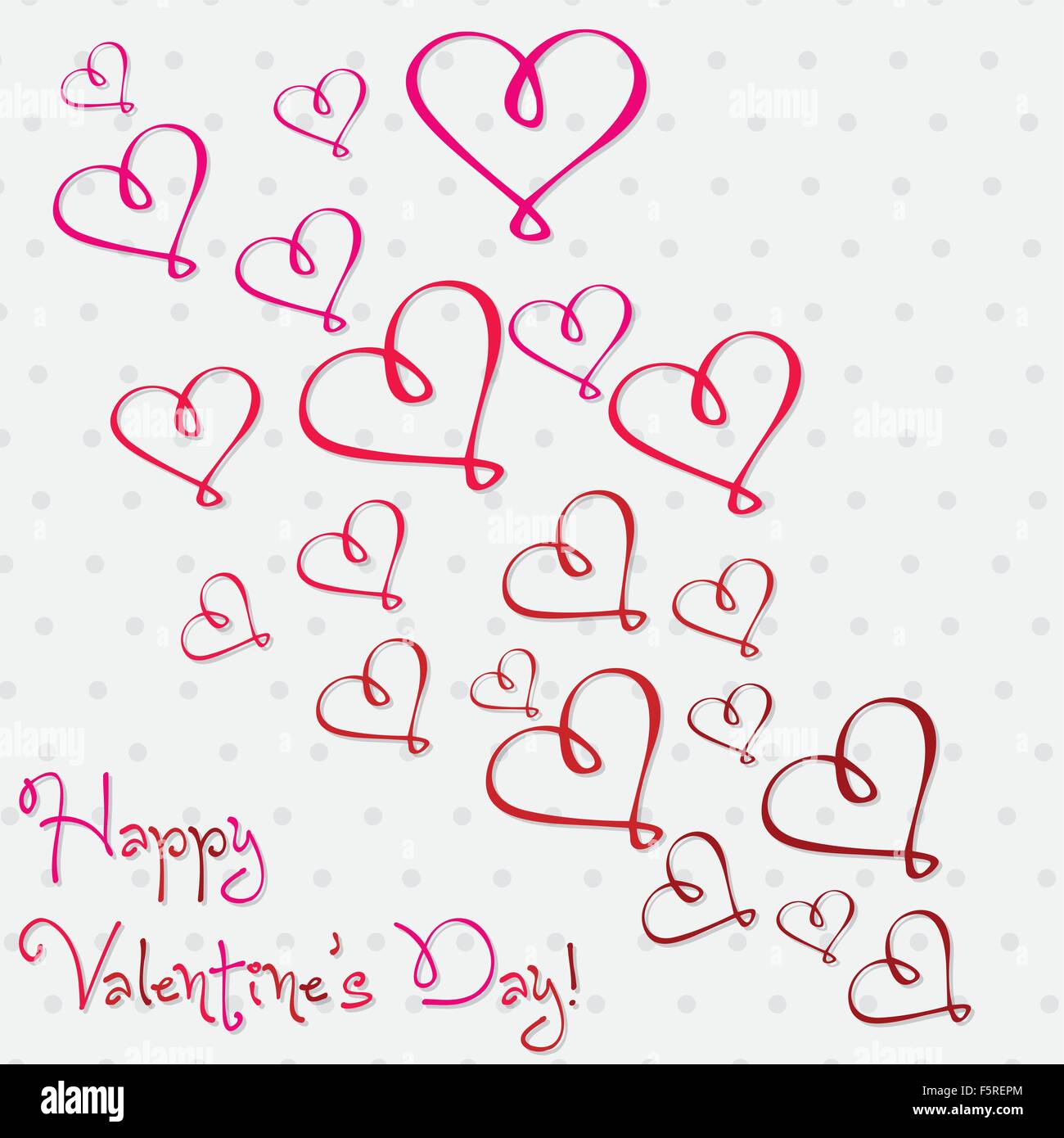 Valentine's Day heart card in vector format Stock Vector Image & Art ...