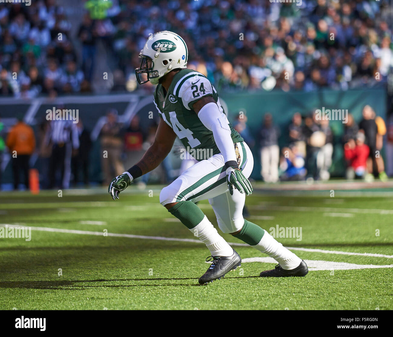 East Rutherford, New Jersey, USA. 8th Nov, 2015. Jets' cornerback ...