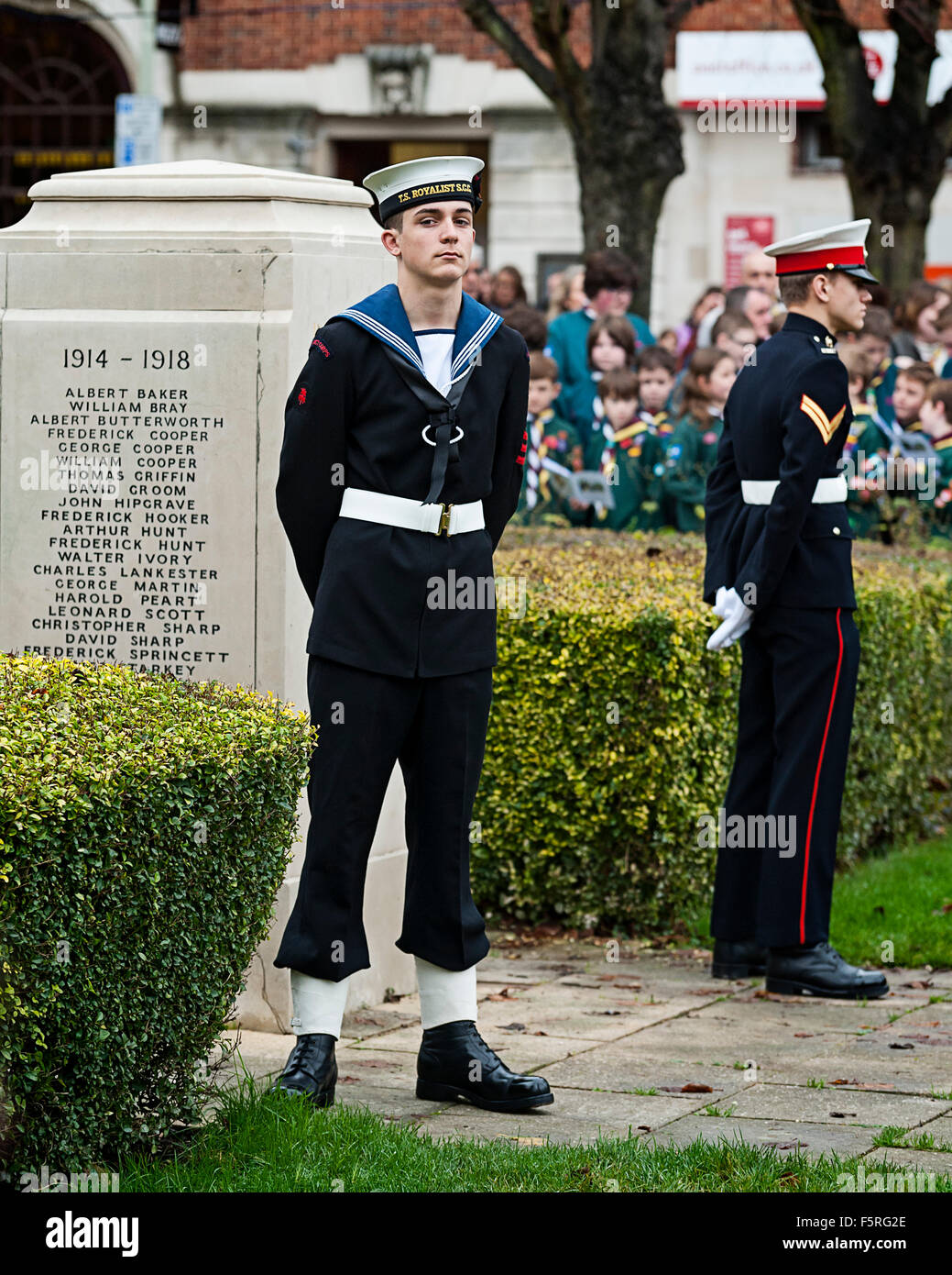 2015 Remembrance Day Parade, Welwyn, UK Stock Photo