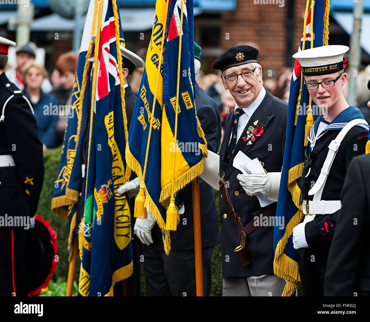 2015 Remembrance Day Parade, Welwyn, UK Stock Photo