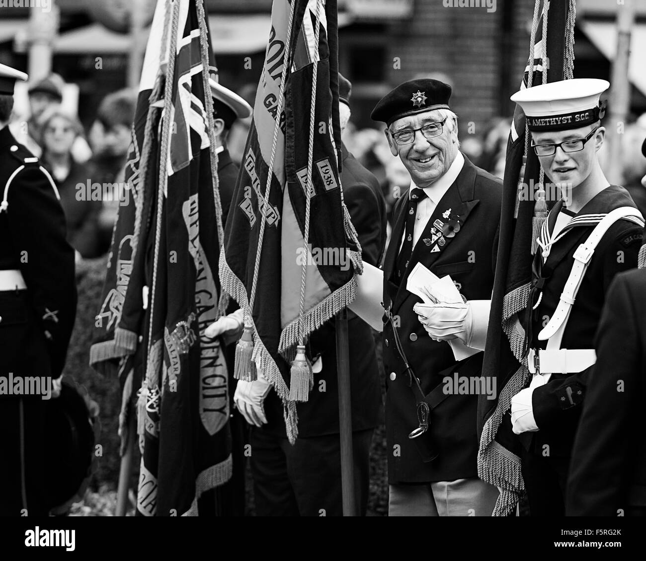 2015 Remembrance Day Parade, Welwyn, UK Stock Photo