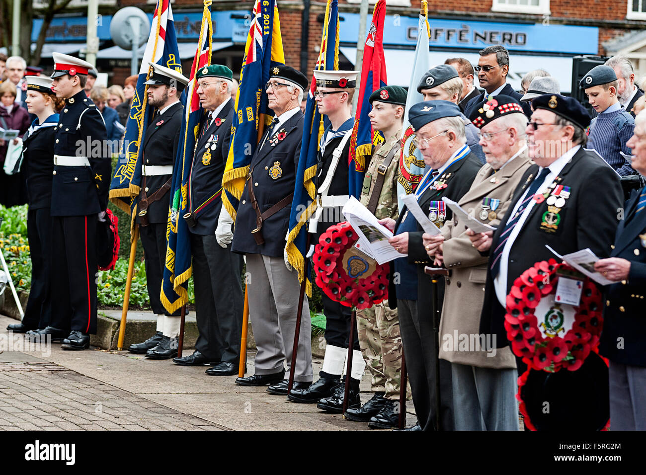 2015 Remembrance Day Parade, Welwyn, UK Stock Photo