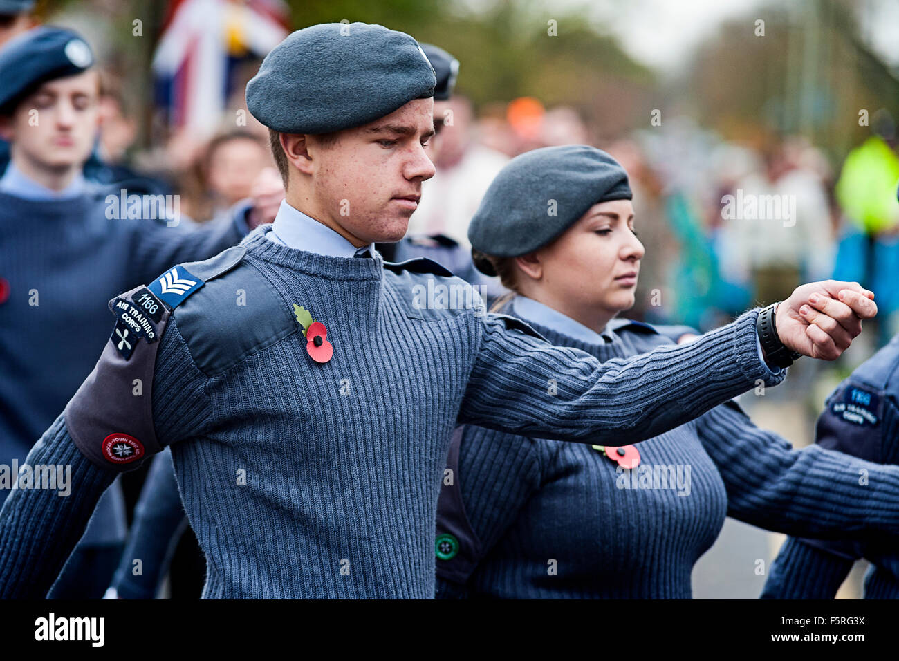 Remembrance day parade Welwyn Garden City, hertfordshire, United Kingdom. A collection of photos from the recent parade in Welwy Stock Photo