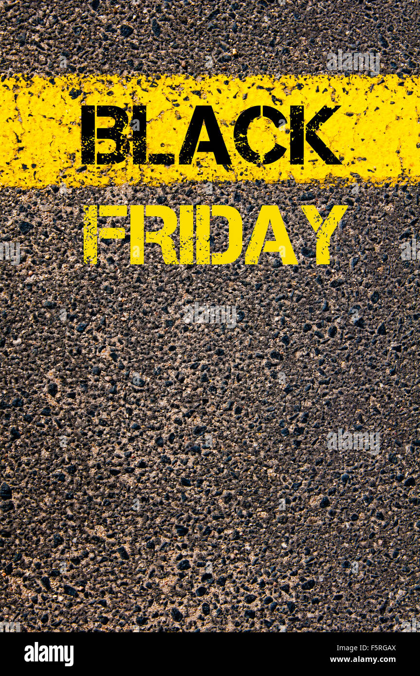 Retail Sales Conceptual image with Black Friday message written over